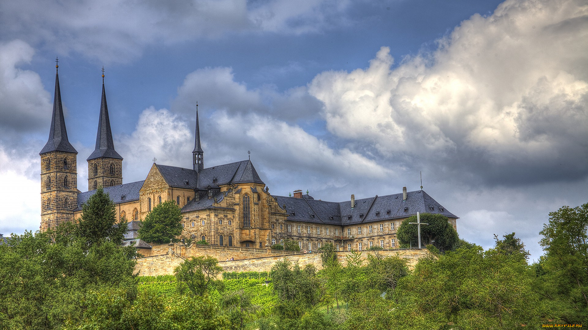 michelsberg, abbey, города, -, католические, соборы, , костелы, , аббатства, простор