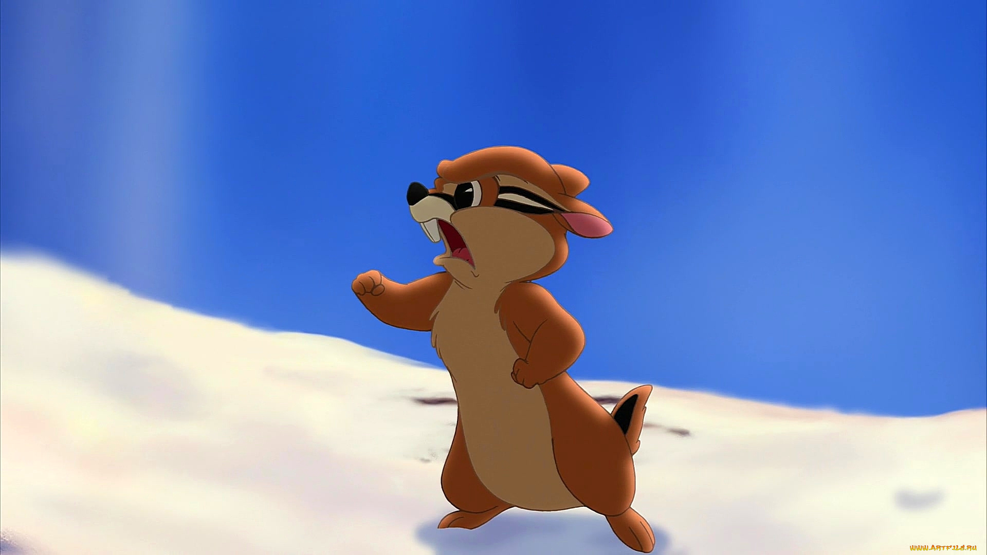 мультфильмы, bambi, 2, животное, злость, снег