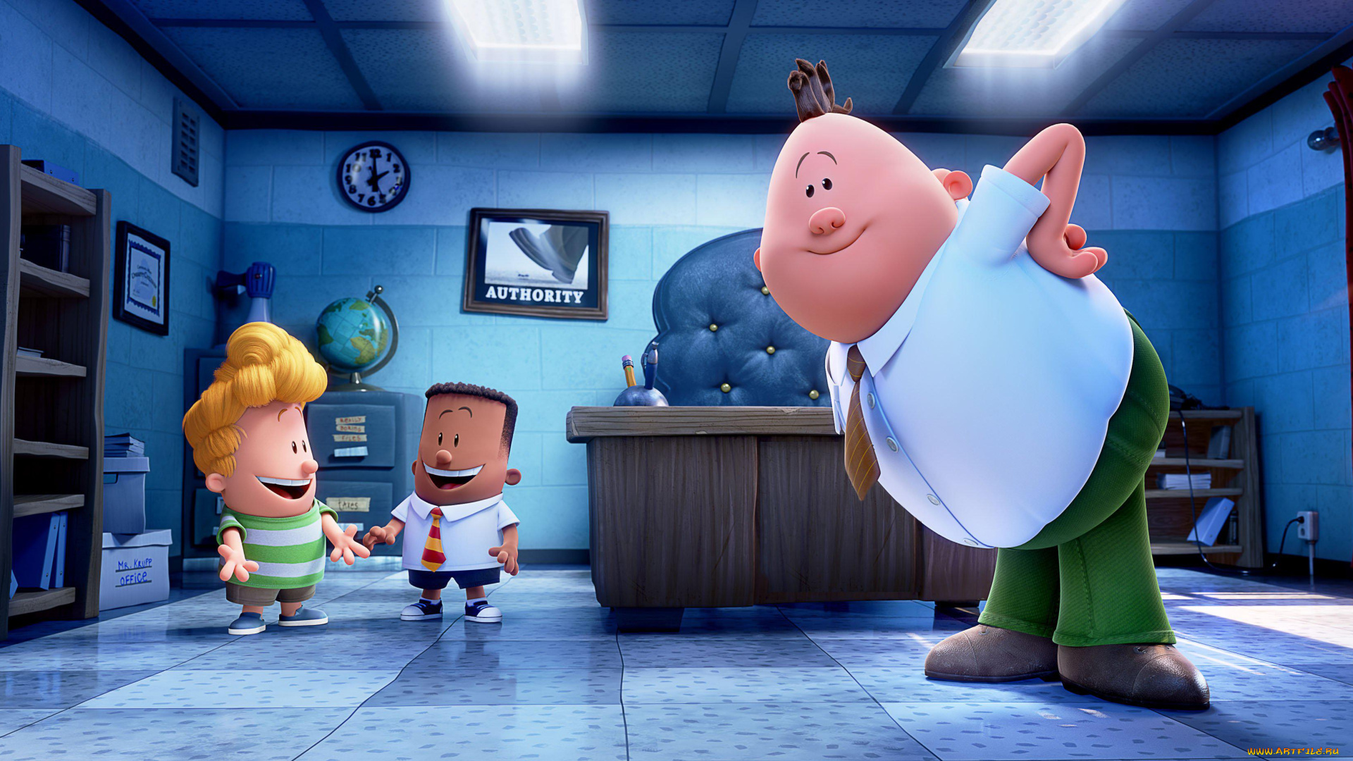 мультфильмы, captain, underpants, captain, underpants