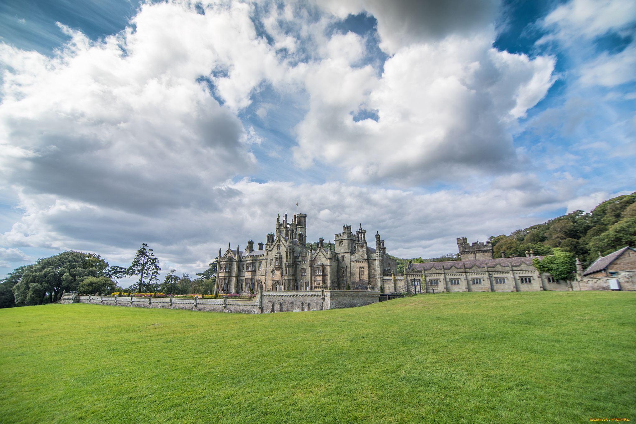 margam, castle, города, замки, англии, простор