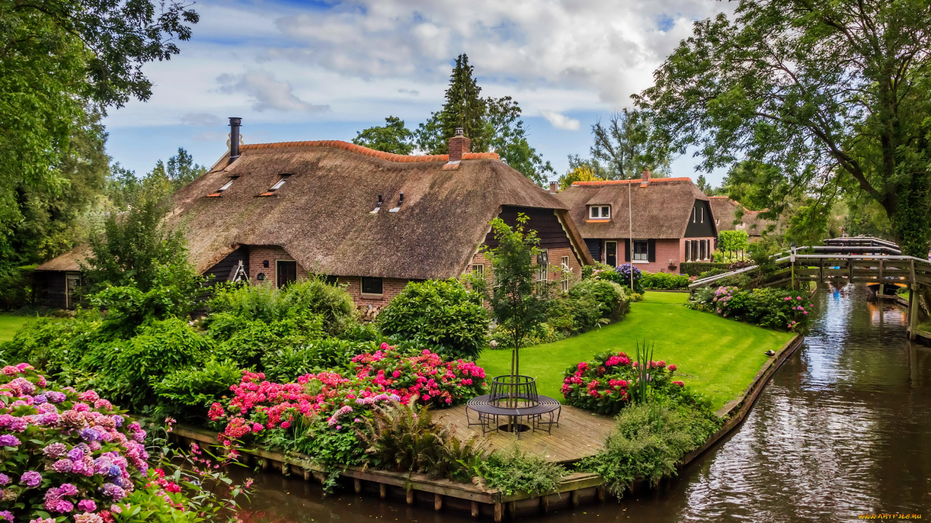 giethoorn, netherlands, города, -, здания, , дома