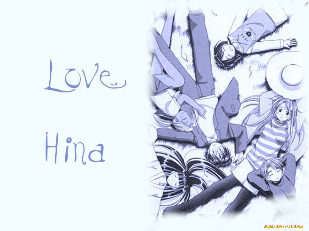 аниме, love, hina