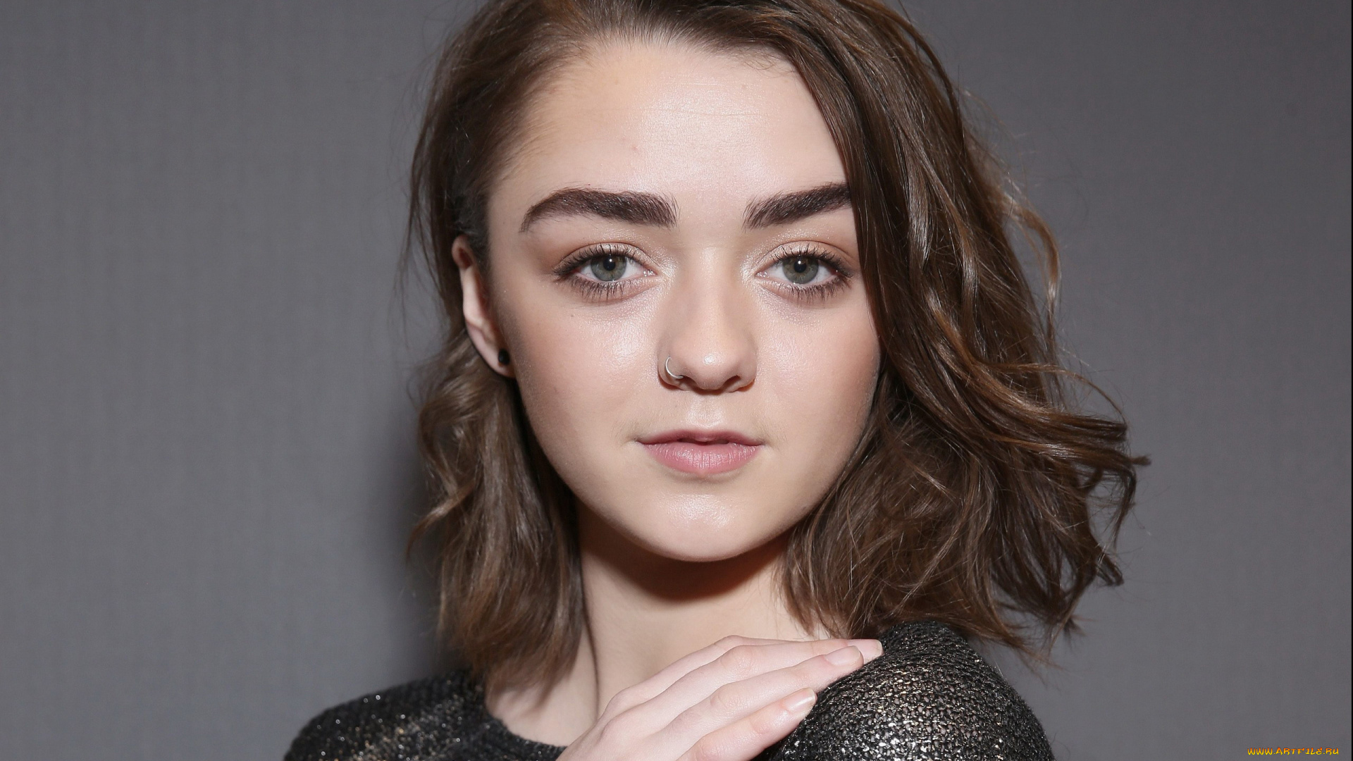 девушки, maisie, williams, взгляд