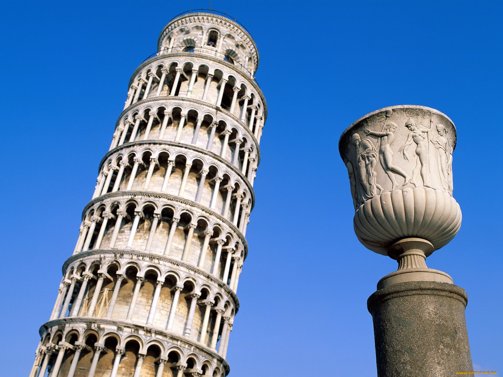 leaning, tower, pisa, italy, города