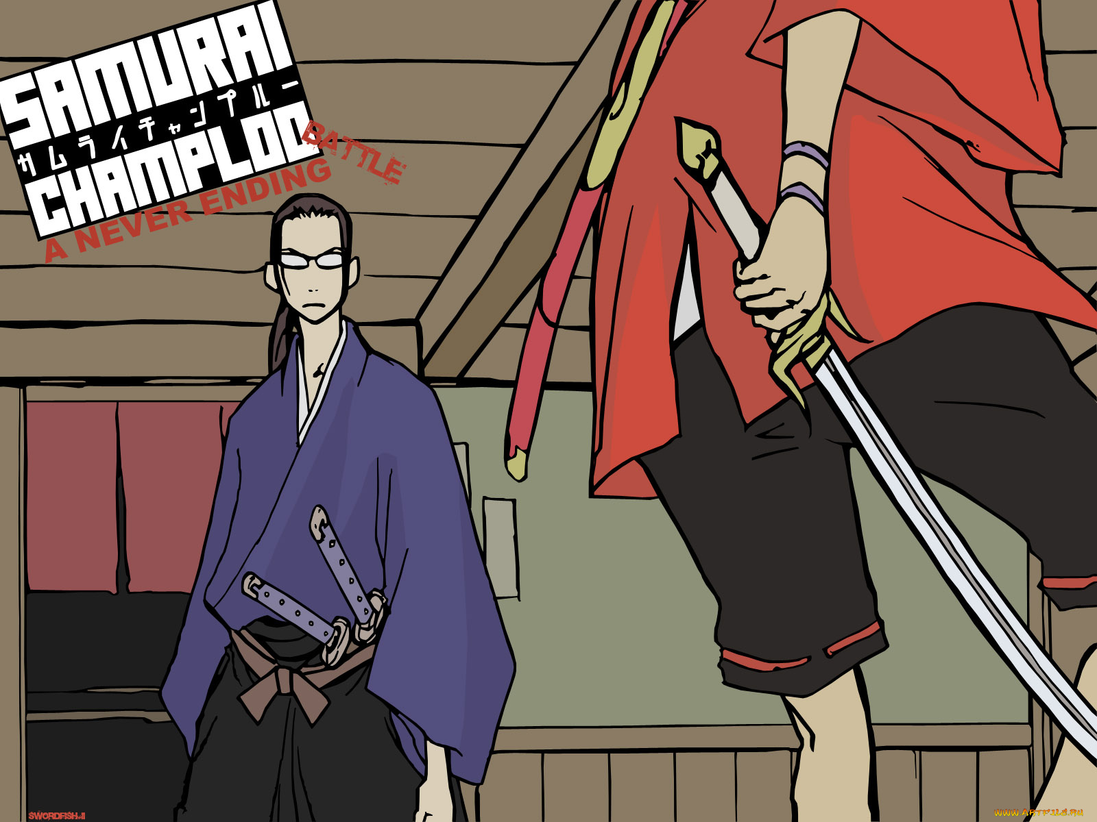 аниме, samurai, champloo