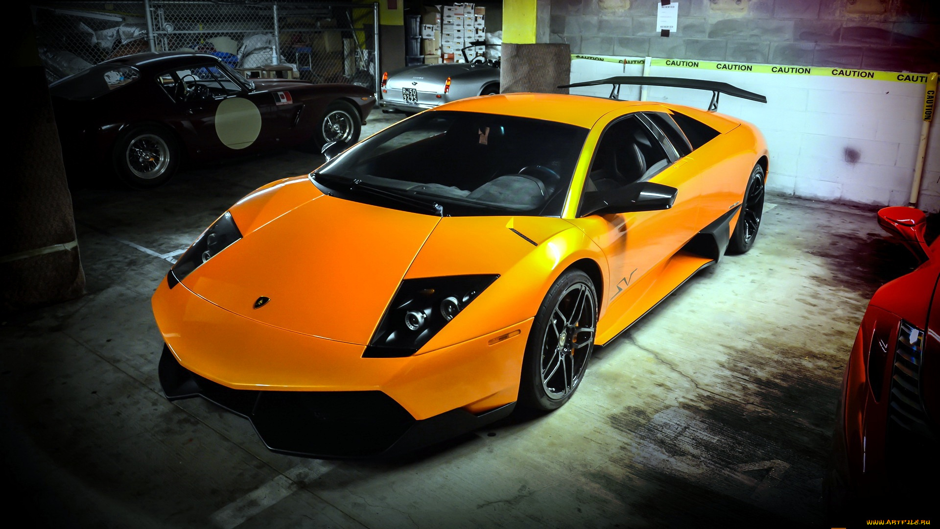 Lamborghini Ламборгини оранжевая без смс