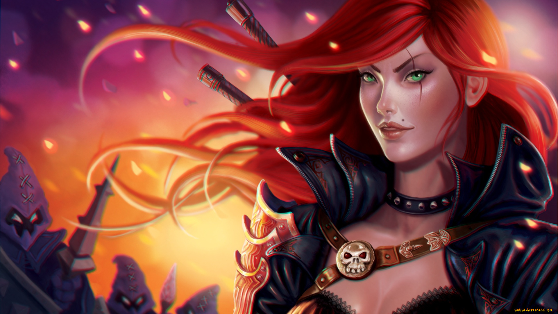 league, of, legends, фэнтези, девушки, moba, рыжая, девушка, riot, games, katarina, league, of, legends