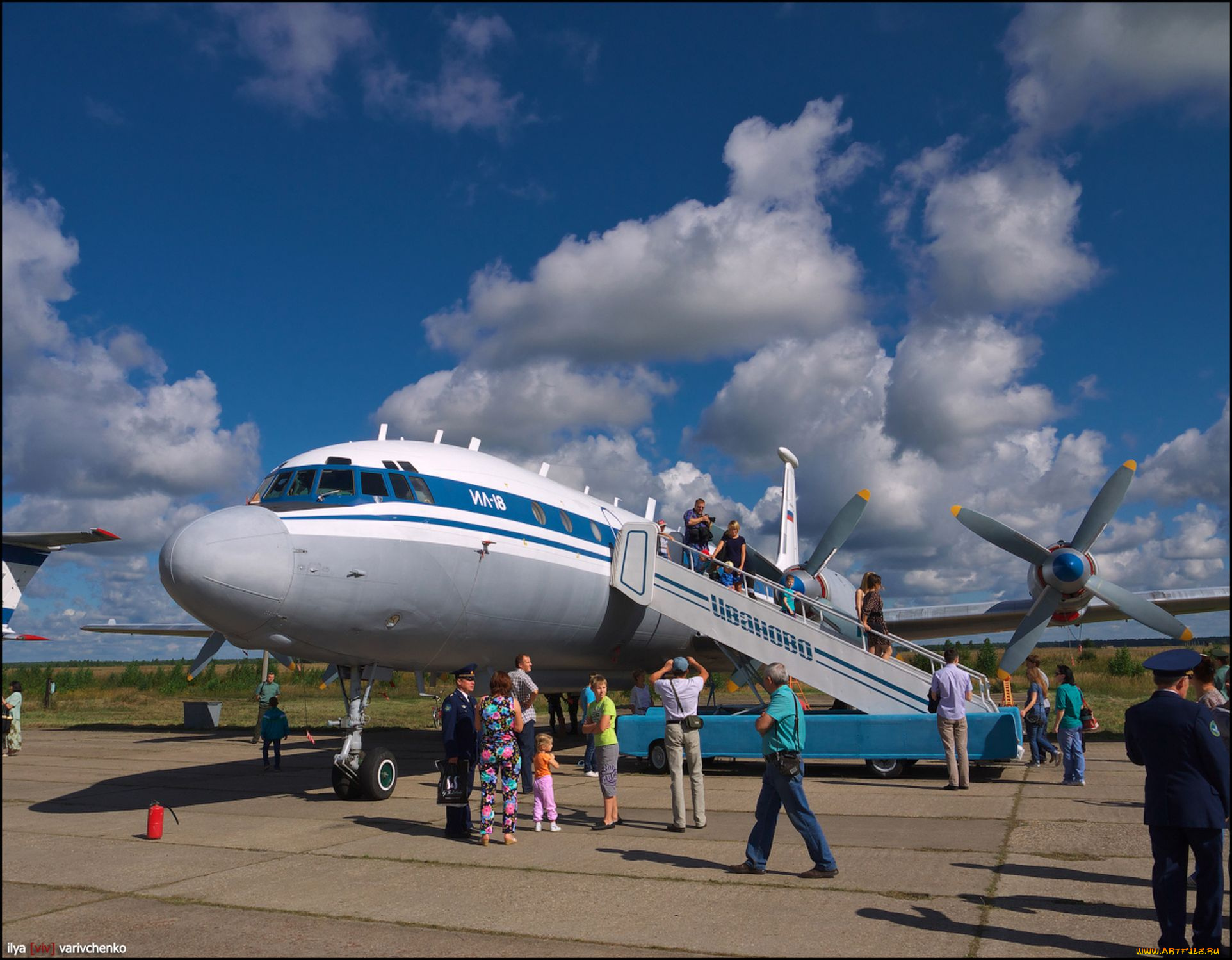 ил-18, авиация, пассажирские, самолёты, самолёт