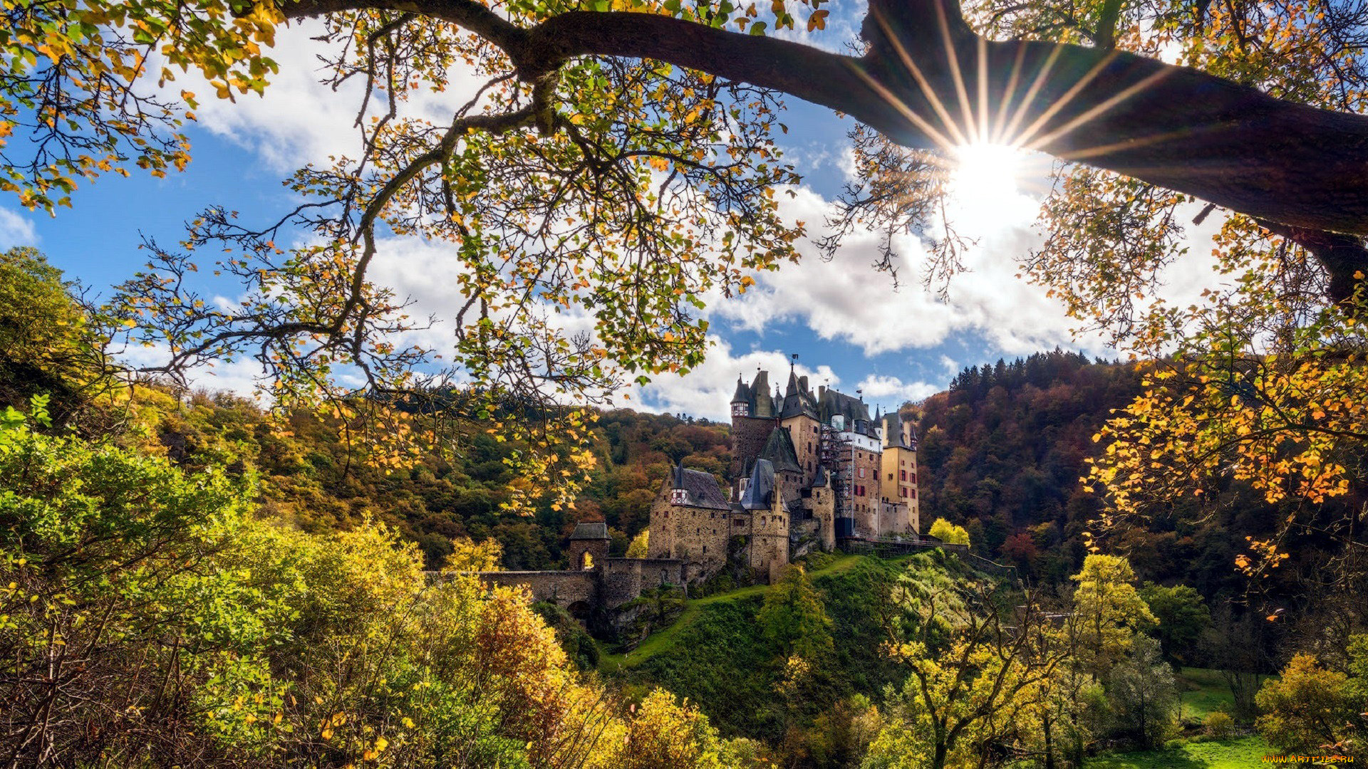 eltz, castle, города, замки, германии, eltz, castle