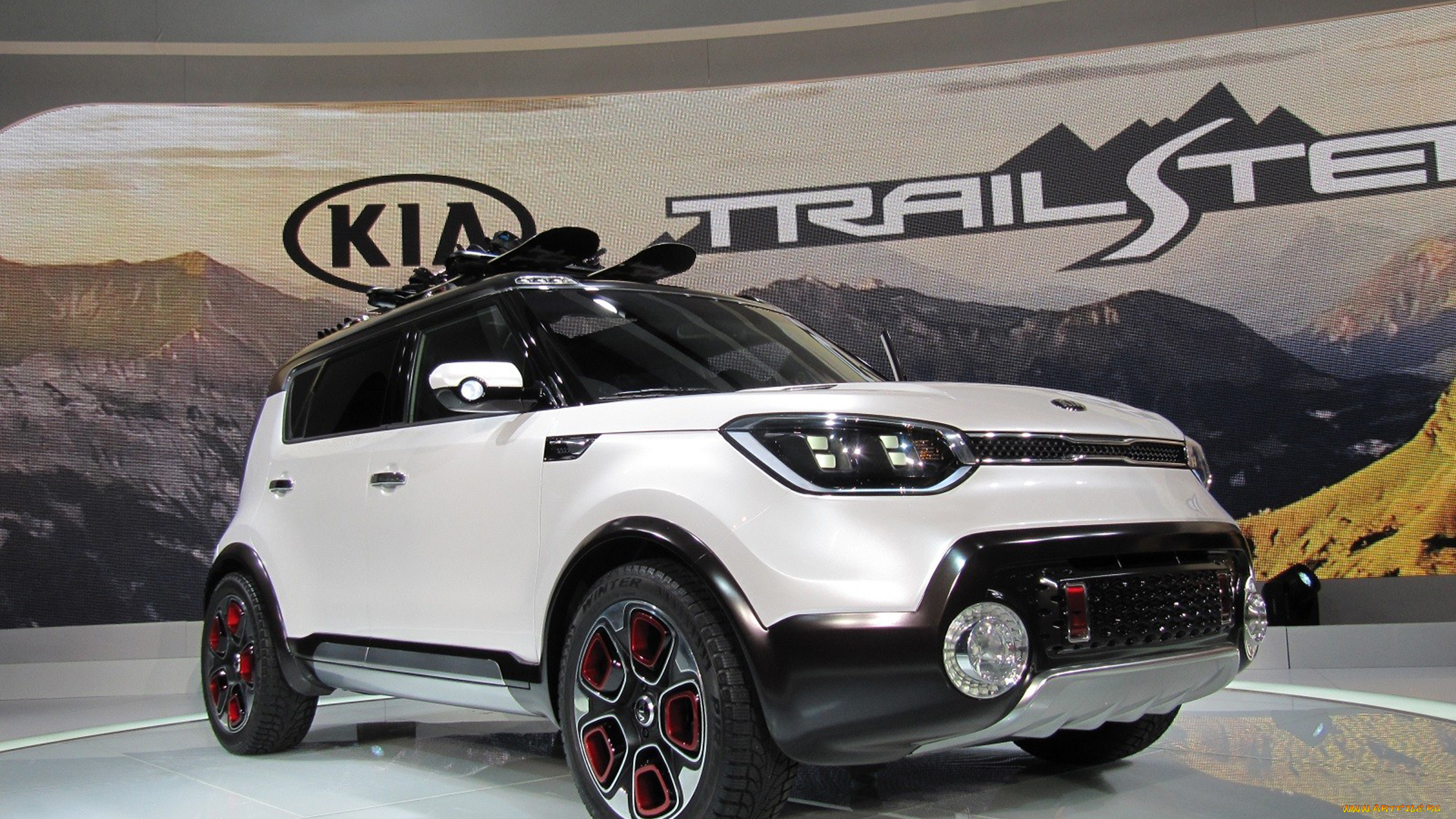 kia, soul, trailster, 2018, автомобили, выставки, и, уличные, фото, 2018, белый, trailster, soul, kia