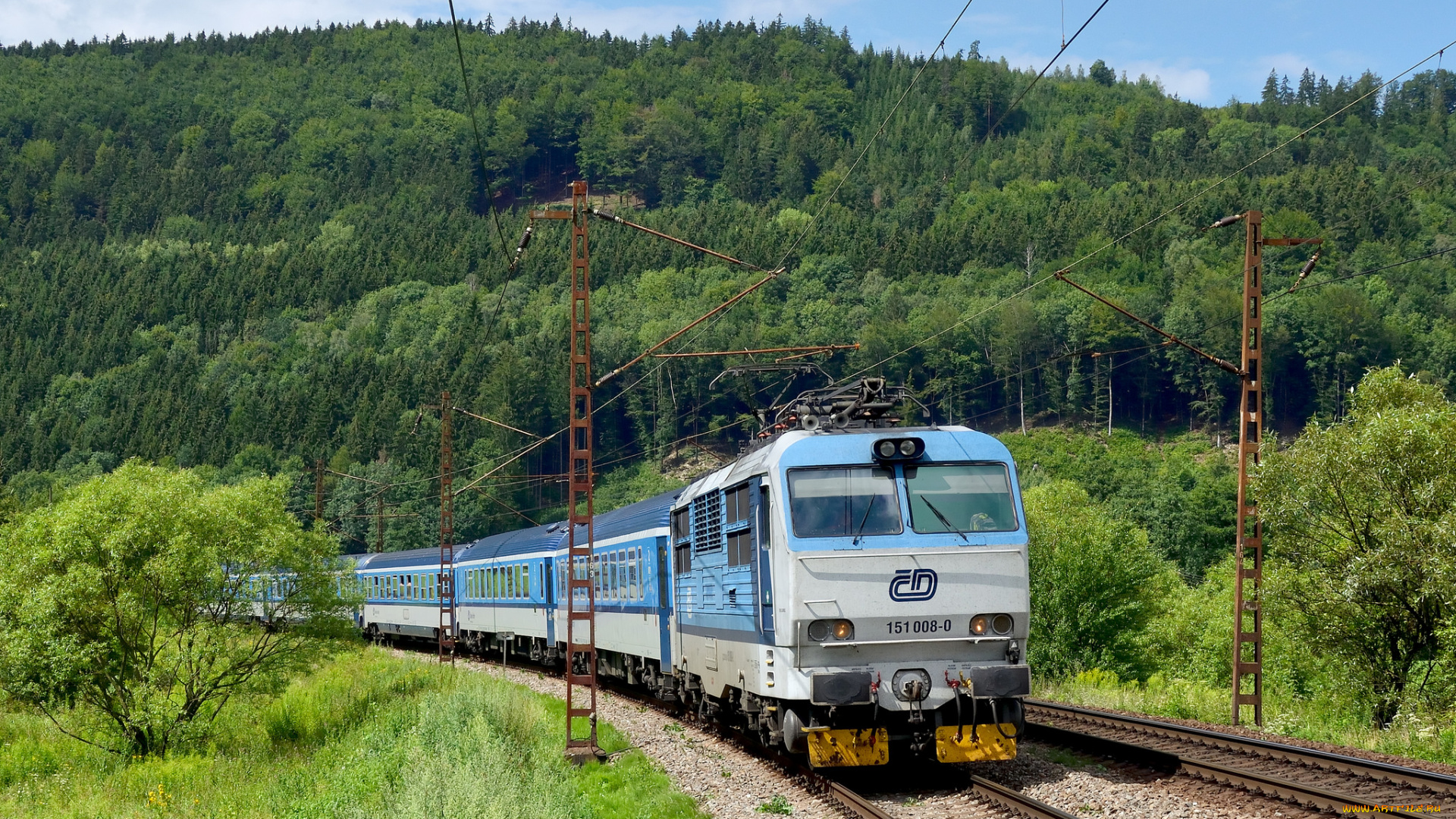 техника, поезда, локомотив, состав