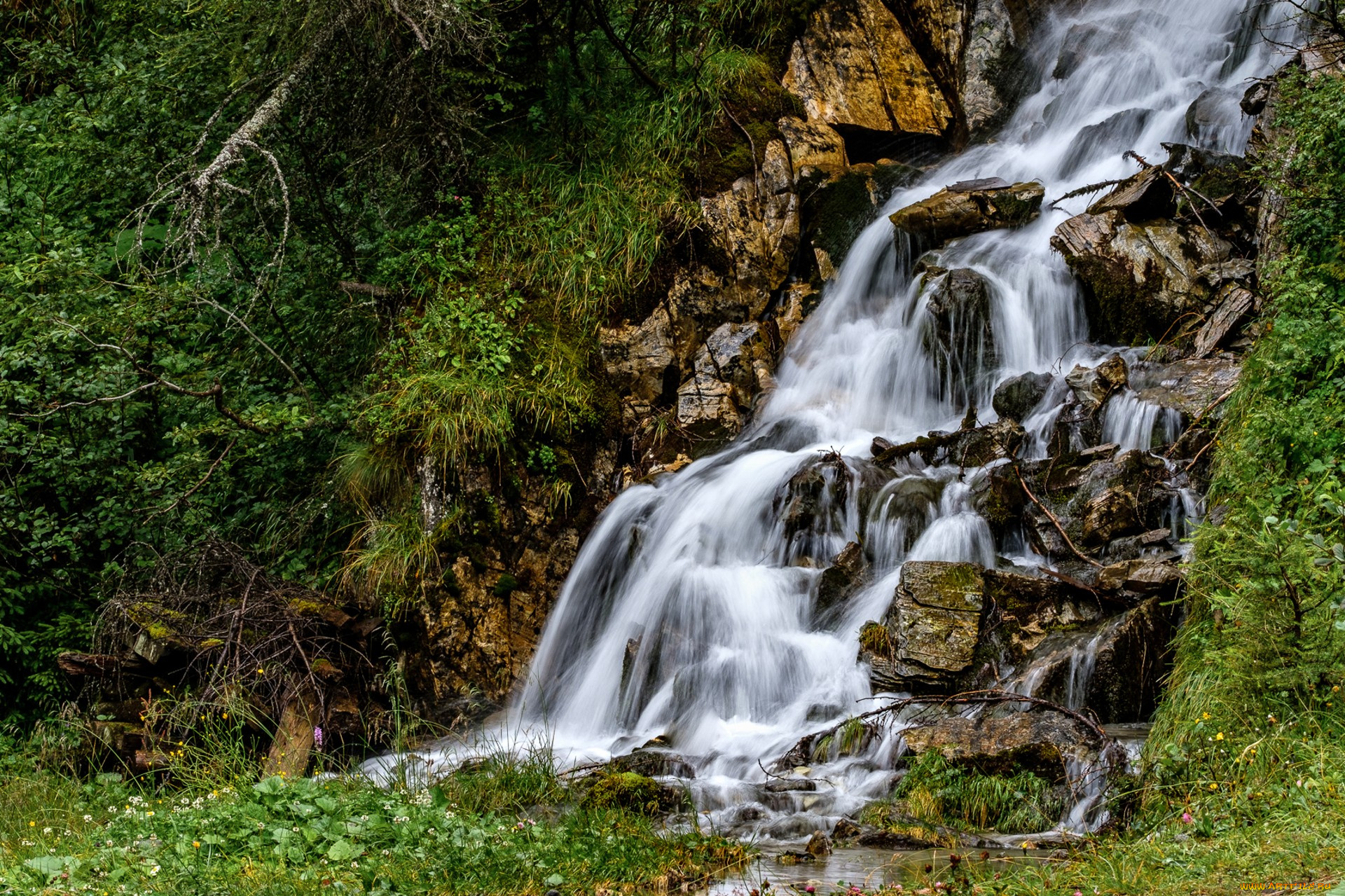 природа, водопады, простор