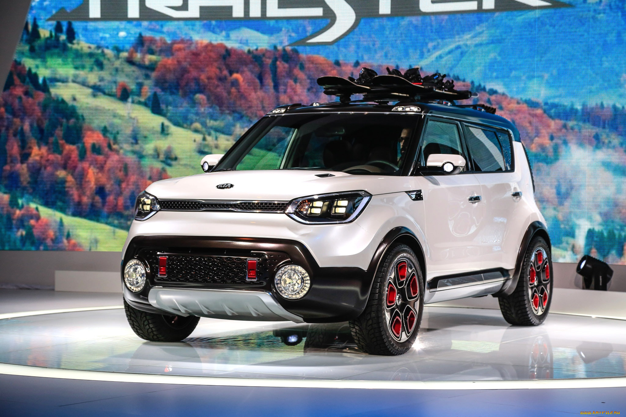 kia, soul, trailster, 2018, автомобили, выставки, и, уличные, фото, kia, белый, 2018, soul, trailster