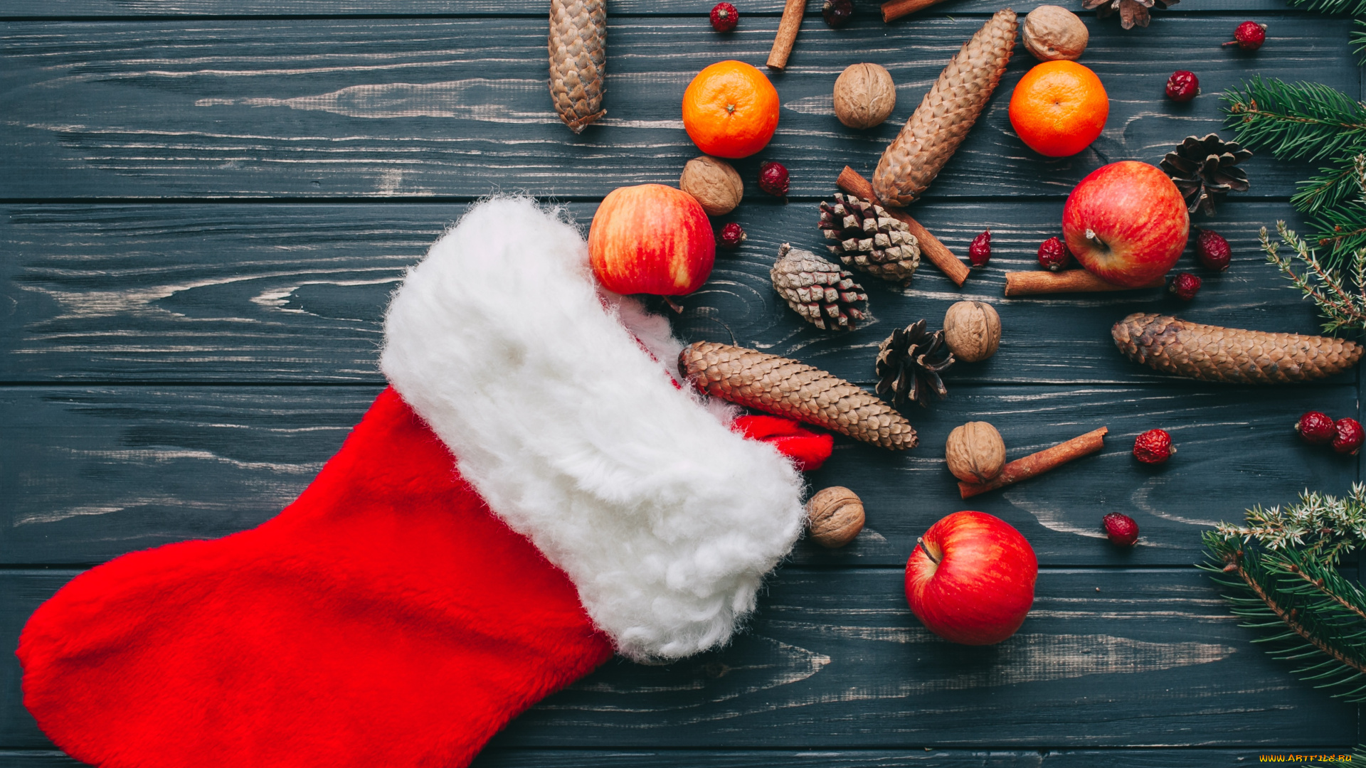 праздничные, -, разное, , новый, год, мандарины, яблоки, украшения, decoration, new, year, wood, шишки, christmas, рождество, новый, год, merry