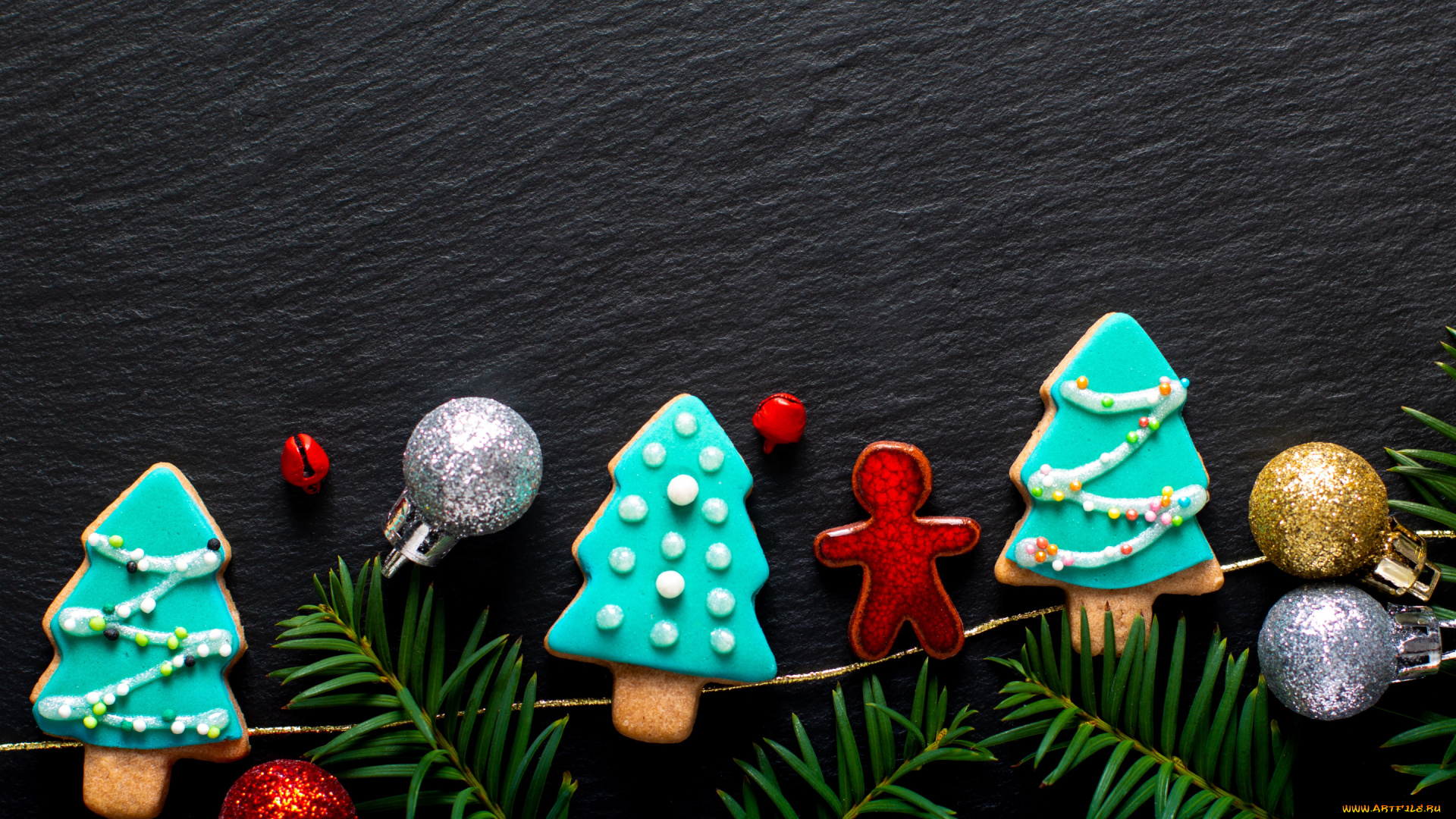 праздничные, угощения, ветки, ели, merry, gingerbread, пряники, decoration, new, year, wood, christmas, рождество, печенье, новый, год, украшения