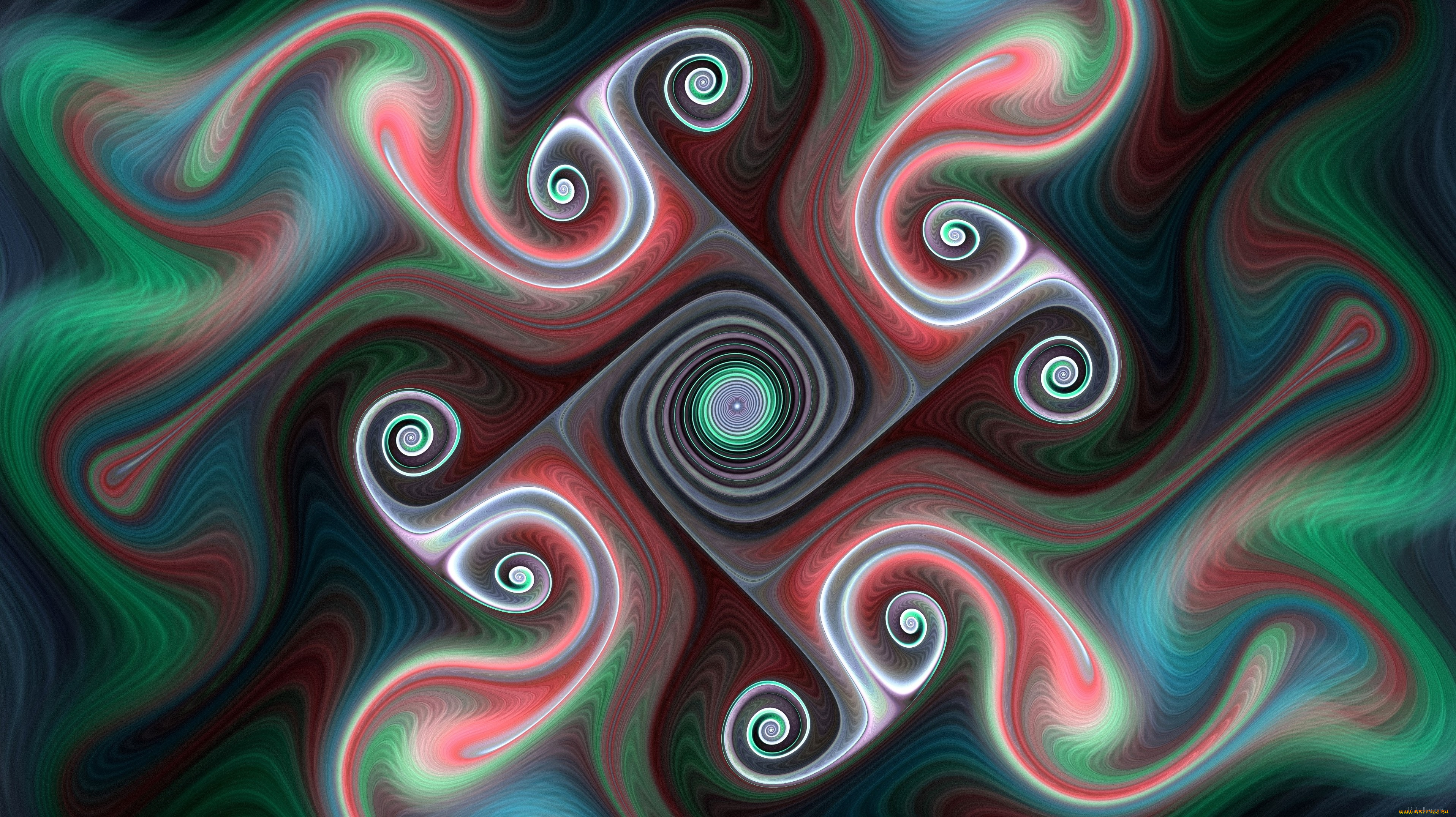 3д, графика, фракталы, , fractal, цвет, фон, узор