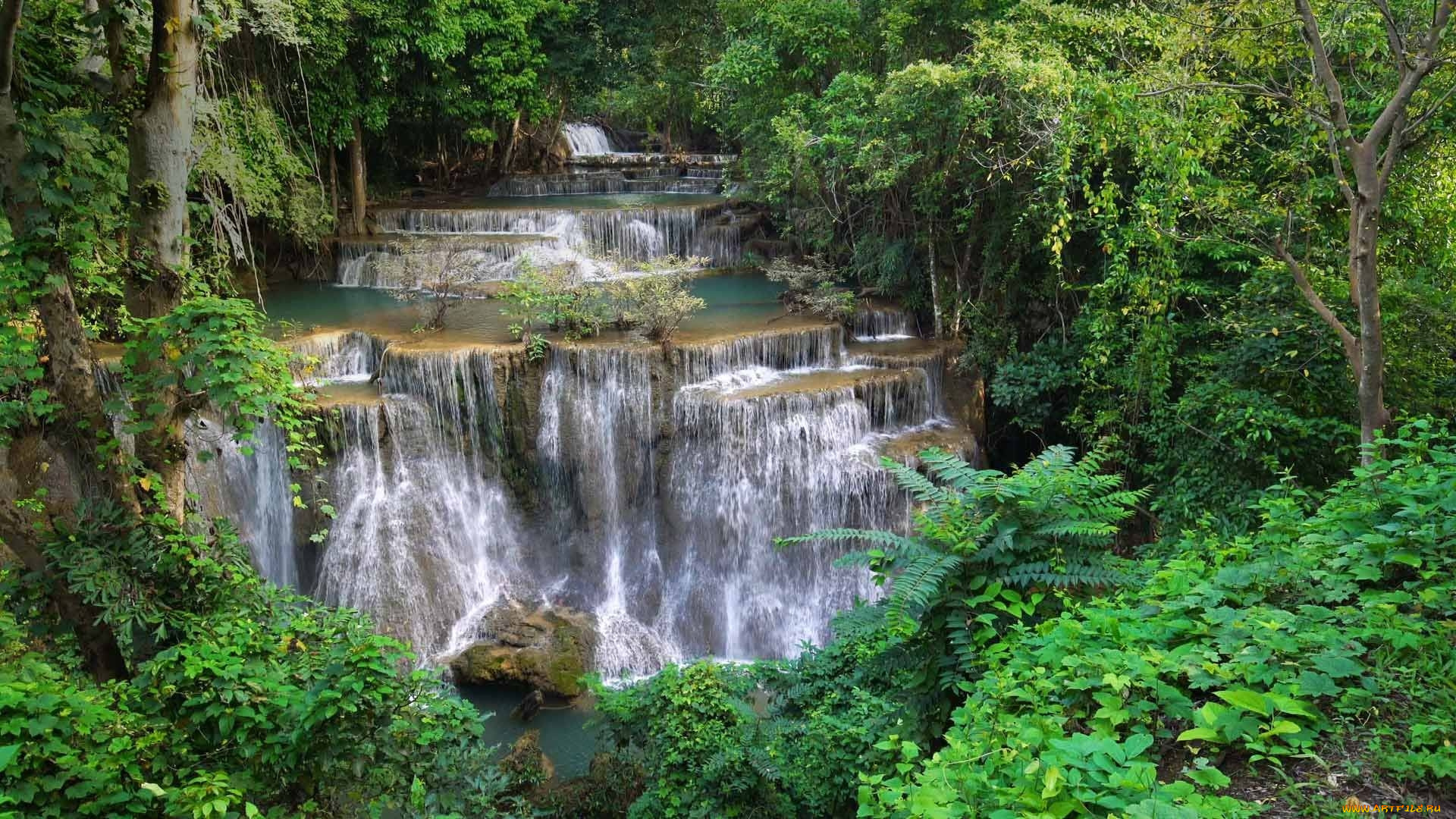 huai, mae, khamin, waterfall, thailand, природа, водопады, huai, mae, khamin, waterfall