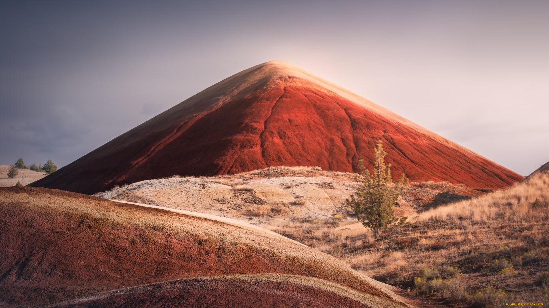 the, red, pyramid, oregon, природа, горы, the, red, pyramid
