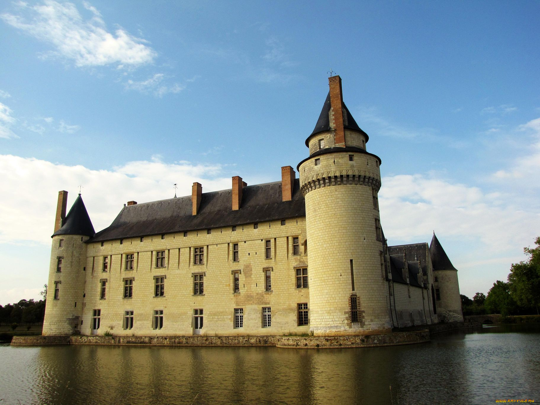 chateau, du, plessis, bourre, города, замки, луары, франция