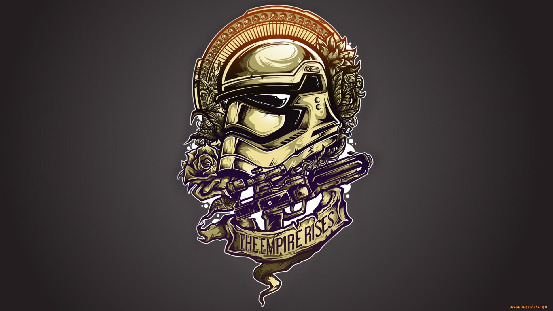 рисованное, минимализм, stormtrooper, helmet, star, wars