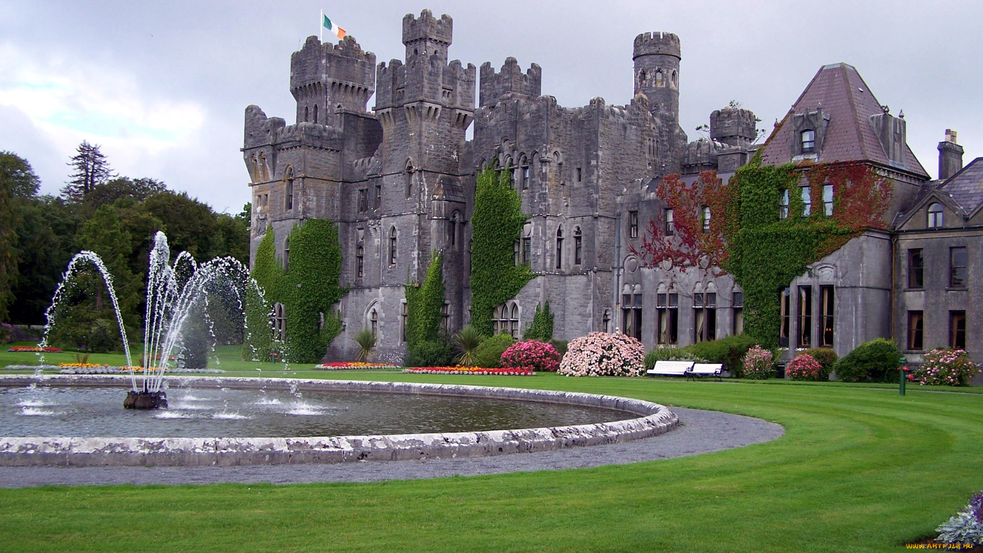 ashford, castle, города, замки, ирландии, ashford, castle