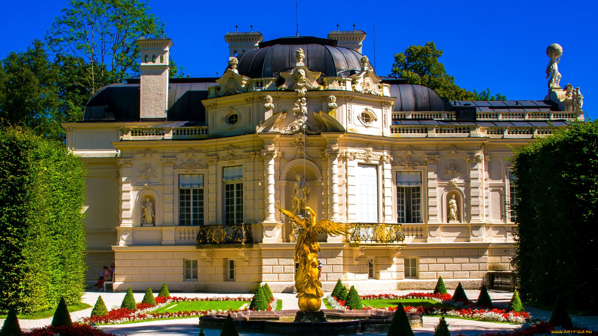 linderhof, castle, города, замки, германии, linderhof, castle