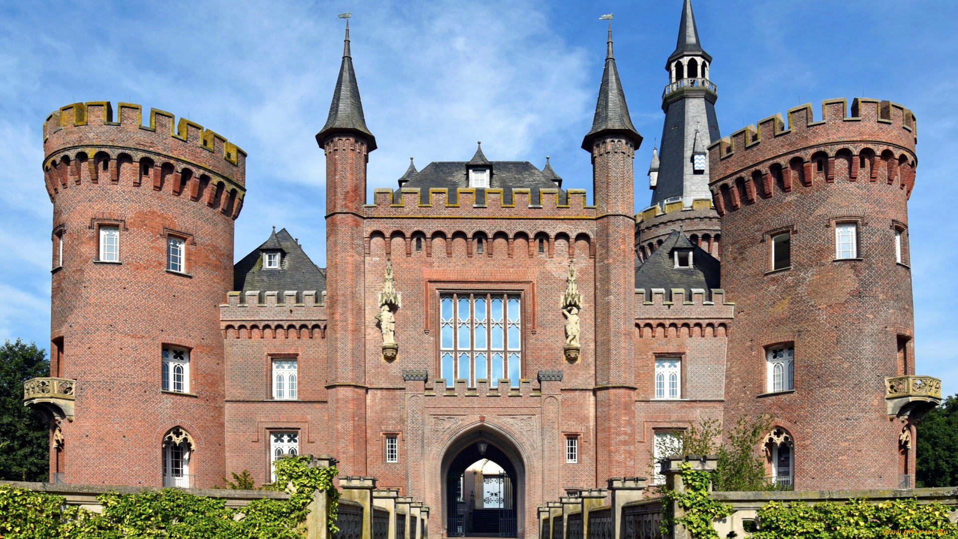 moyland, castle, города, замки, германии, moyland, castle