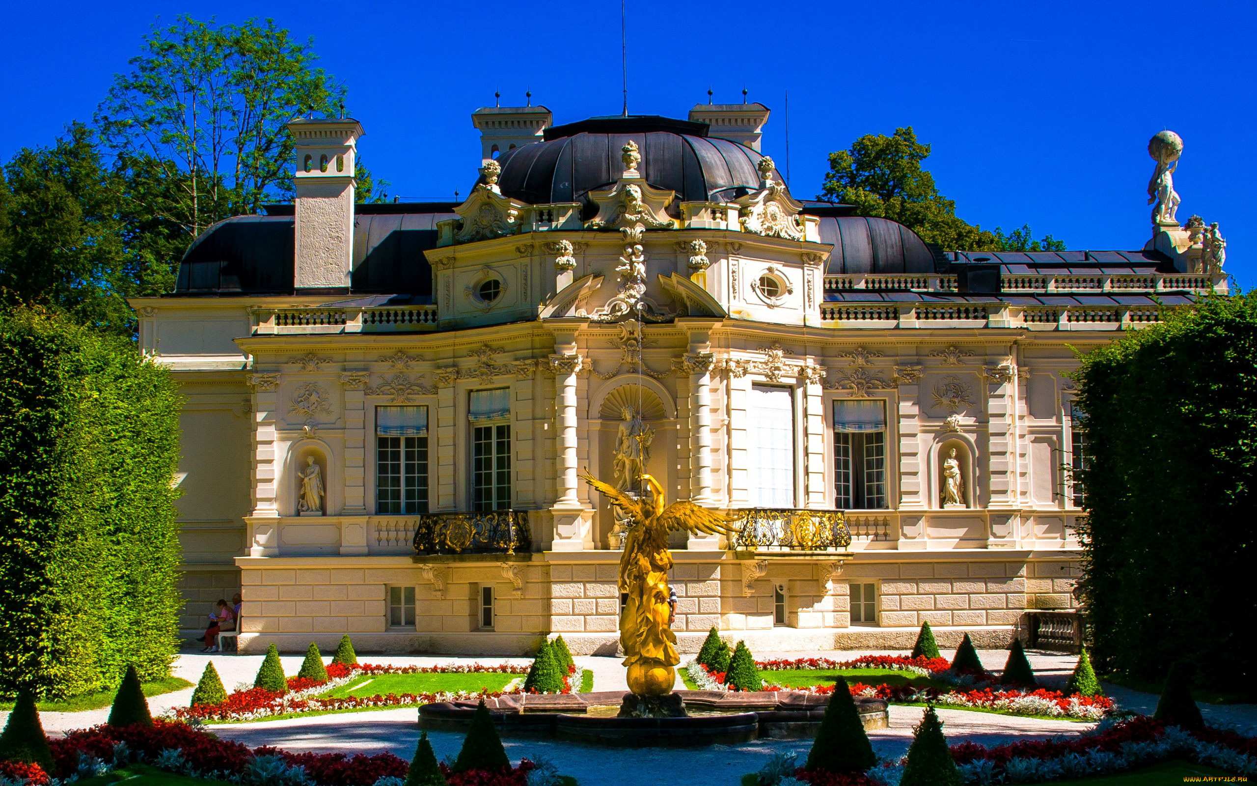 linderhof, castle, города, замки, германии, linderhof, castle