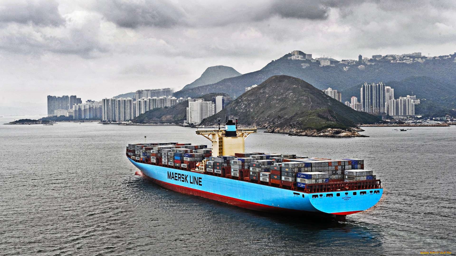 edith, maersk, корабли, грузовые, суда, maersk, line, контейнеровоз, грузовой, корабль, побережье