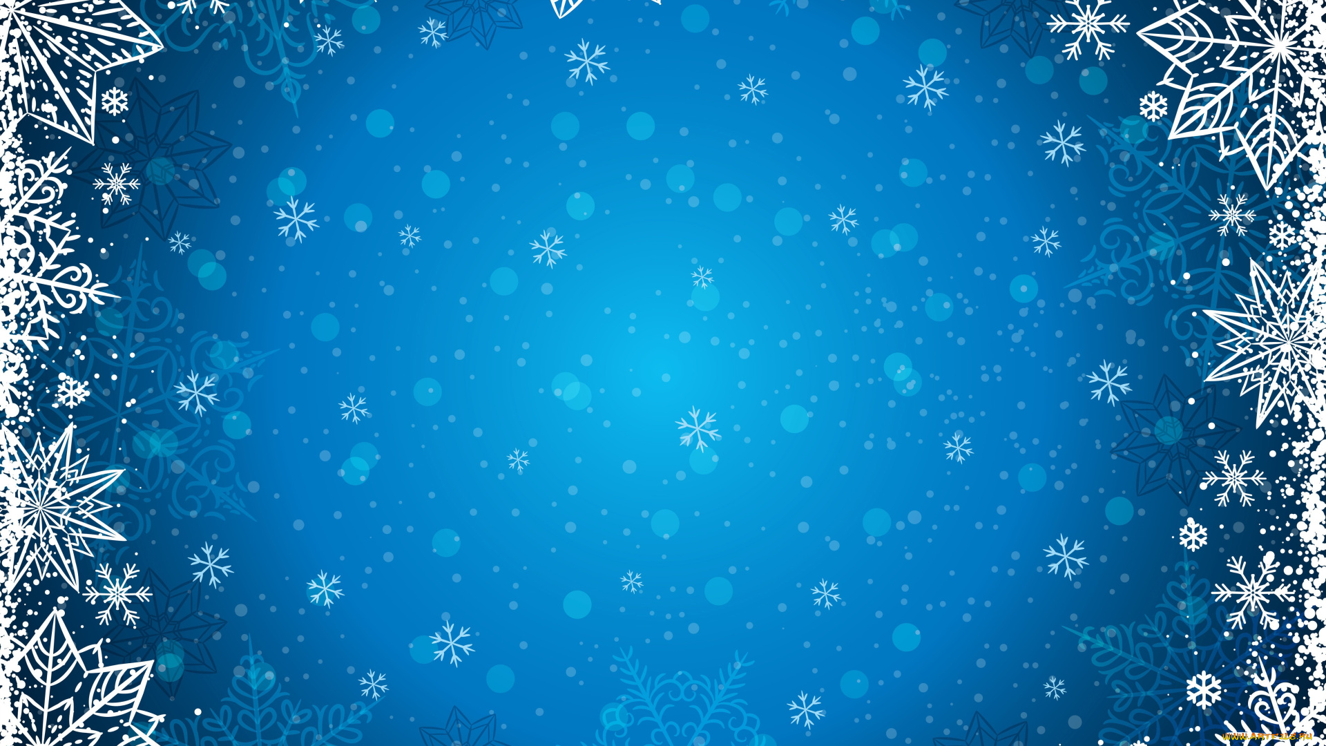 праздничные, снежинки, и, звёздочки, зима, снежинки, фон, winter, background, snowflakes