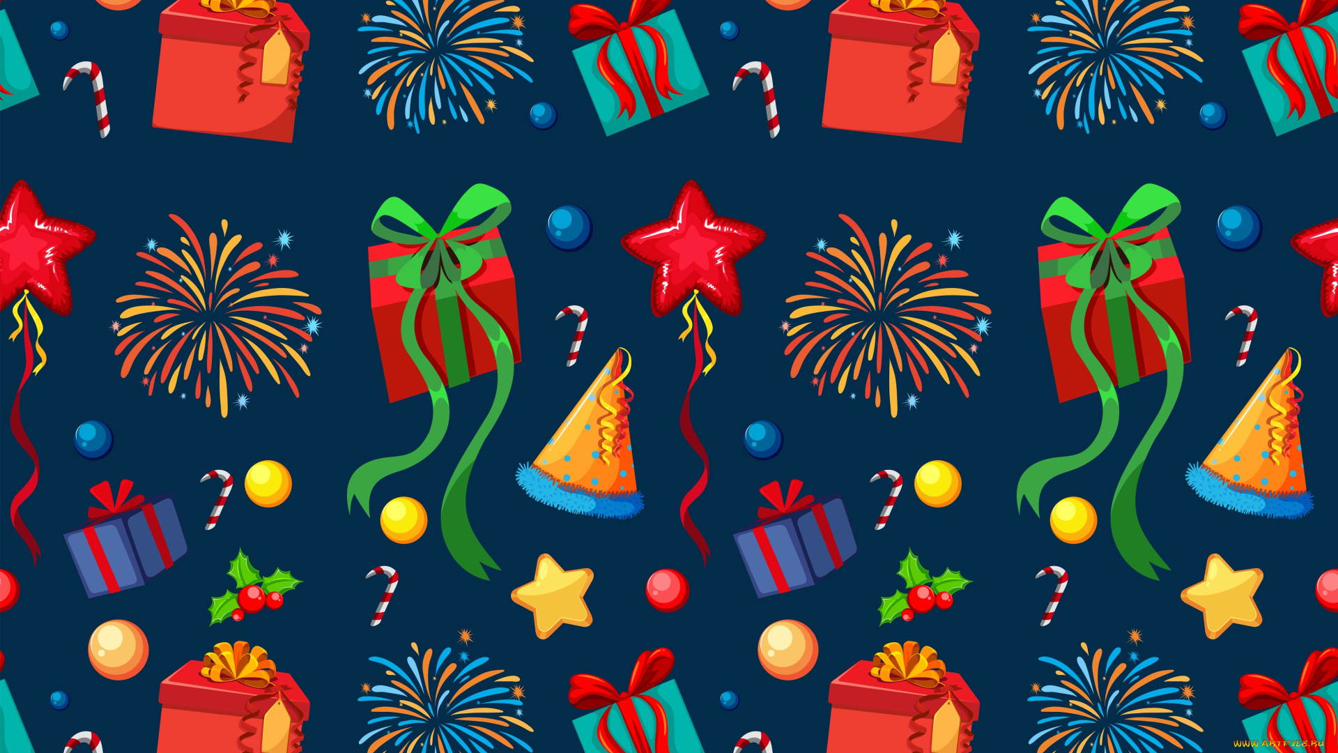 праздничные, векторная, графика, , новый, год, украшения, merry, фон, новый, год, decoration, pattern