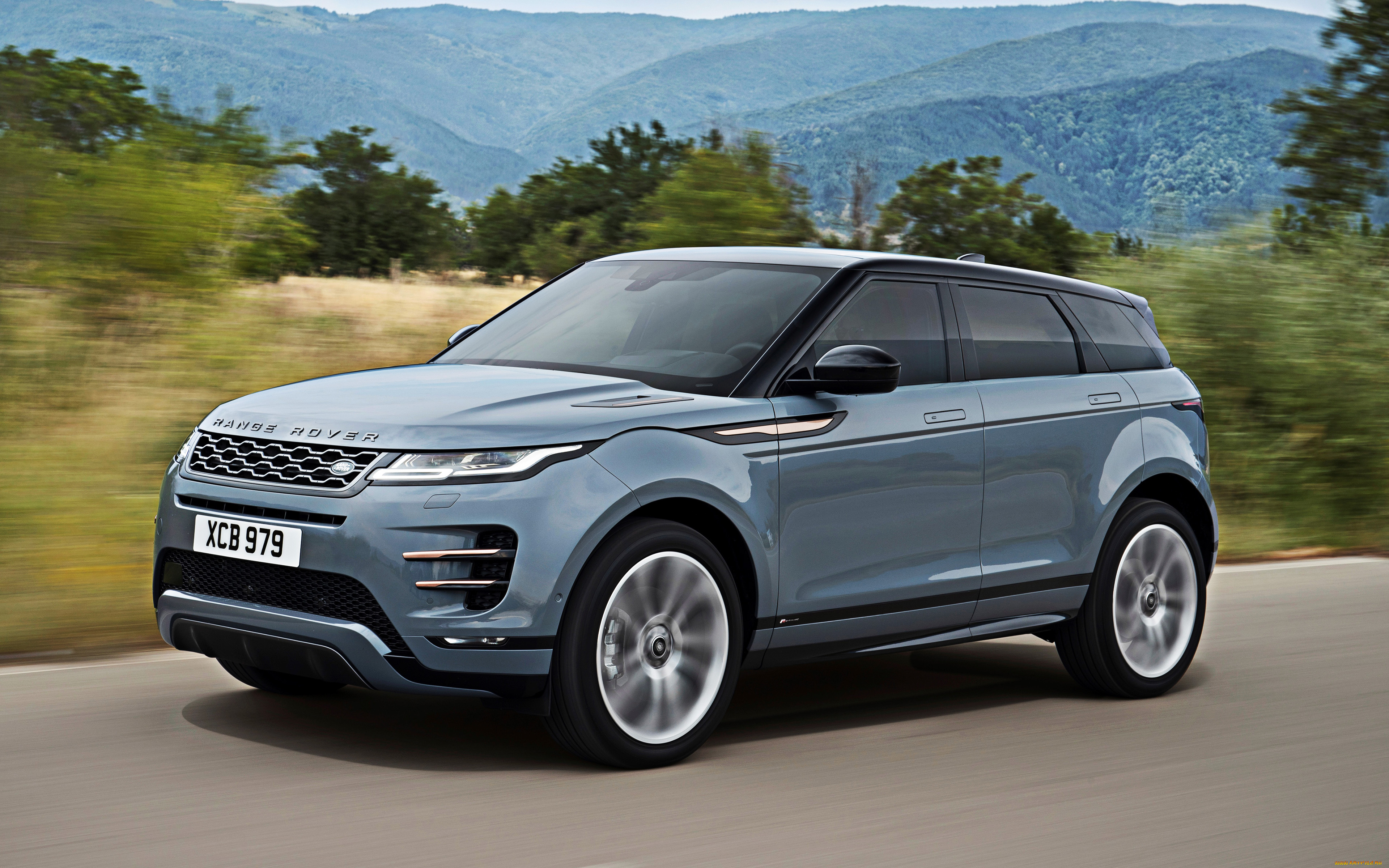 2020, range, rover, evoque, автомобили, range, rover, британские, кроссовер, синий, новый, вид, спереди, 2020, range, rover, evoque, land