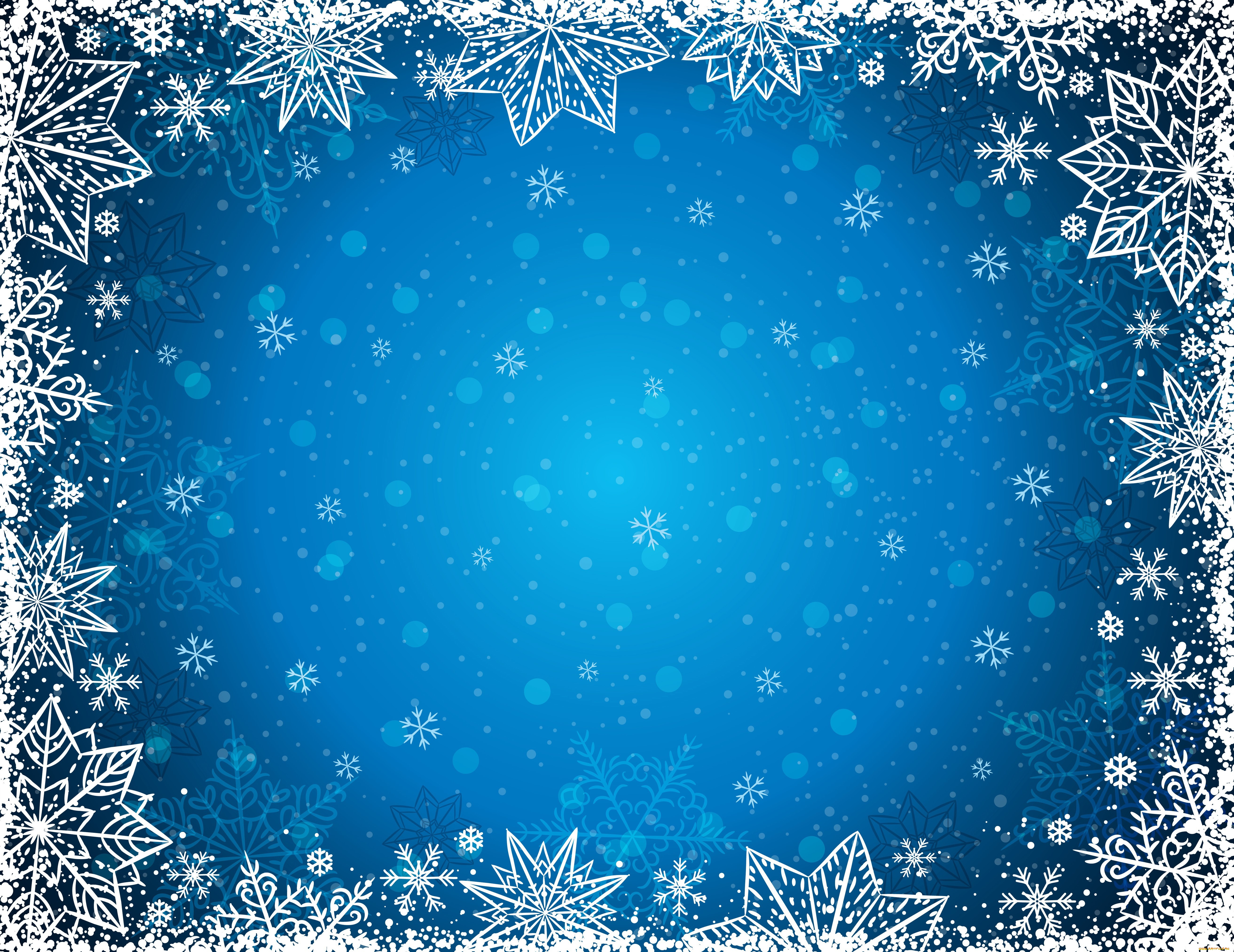 праздничные, снежинки, и, звёздочки, зима, снежинки, фон, winter, background, snowflakes
