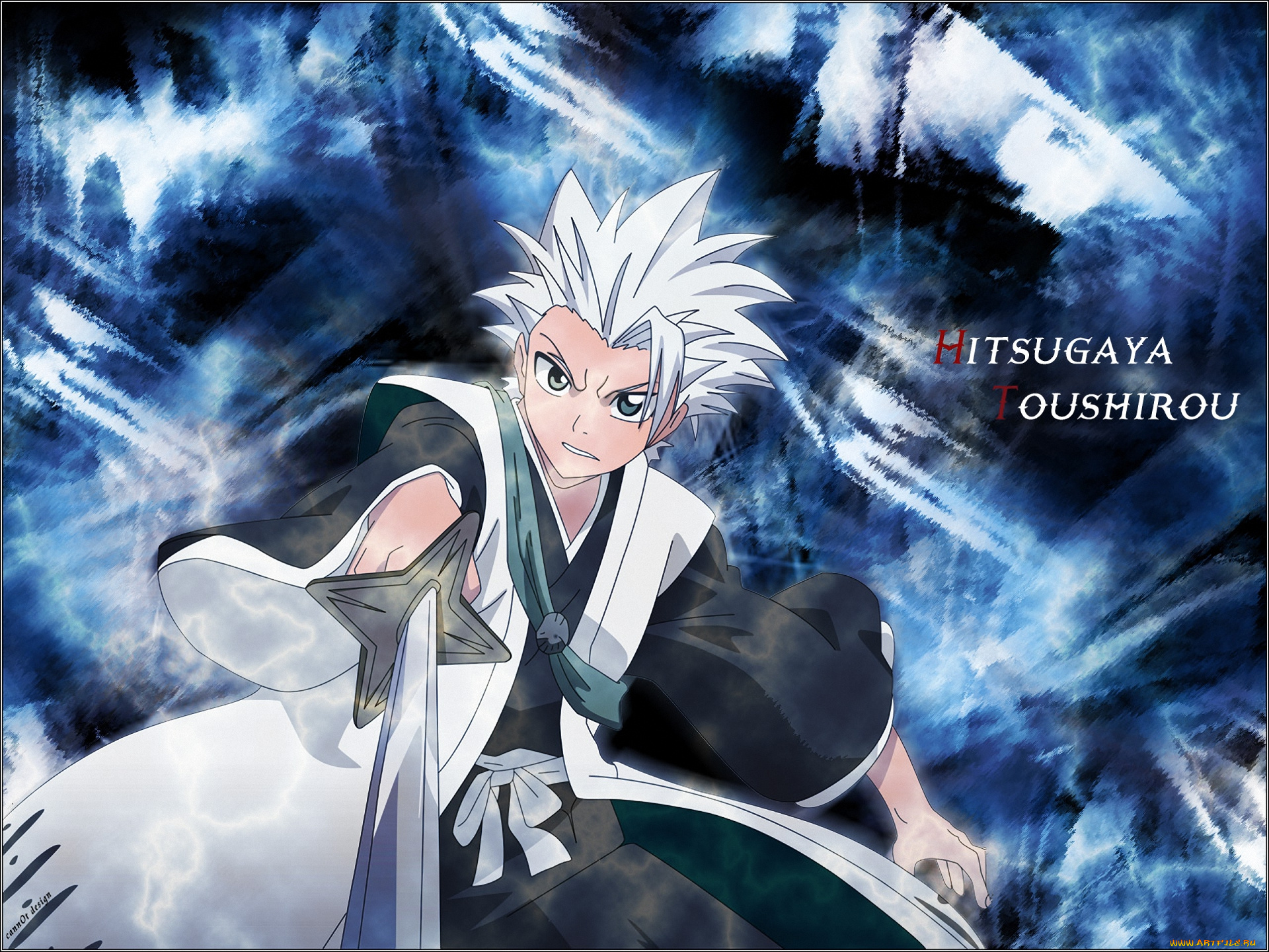 аниме, bleach, gotei, 13, меч, оружие, hitsugaya, toushirou, капитан