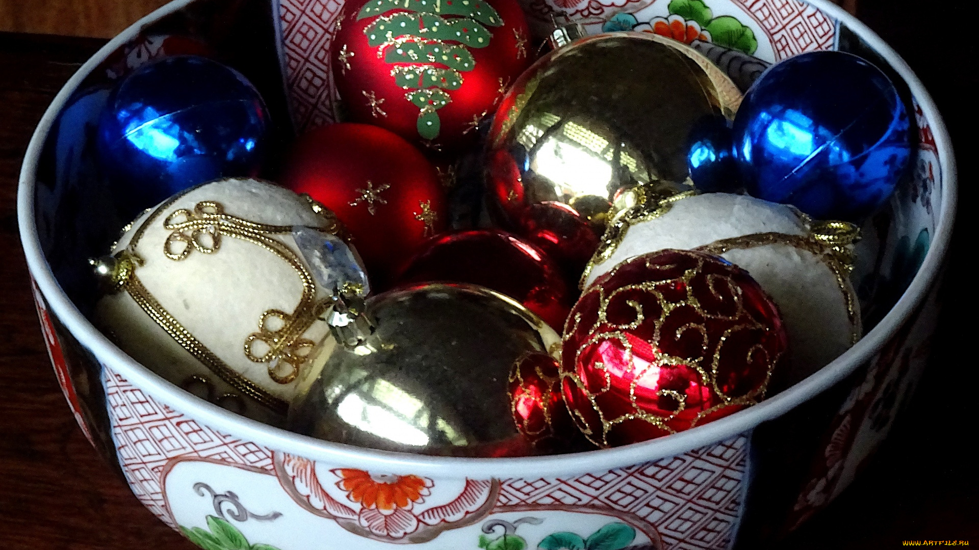 праздничные, шары, миска, разноцветные, шарики