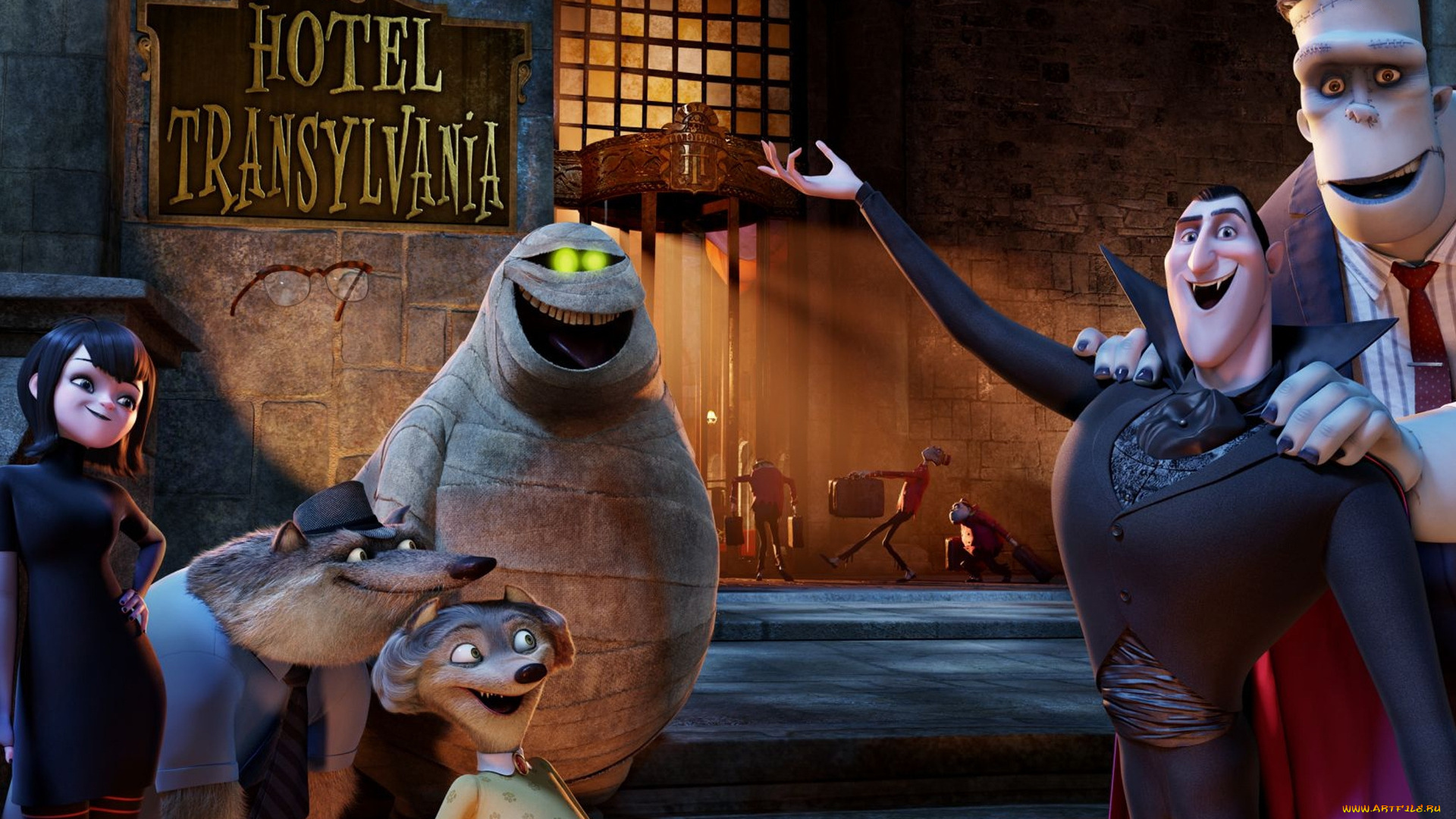 hotel, transylvania, мультфильмы, монстры, на, каникулах