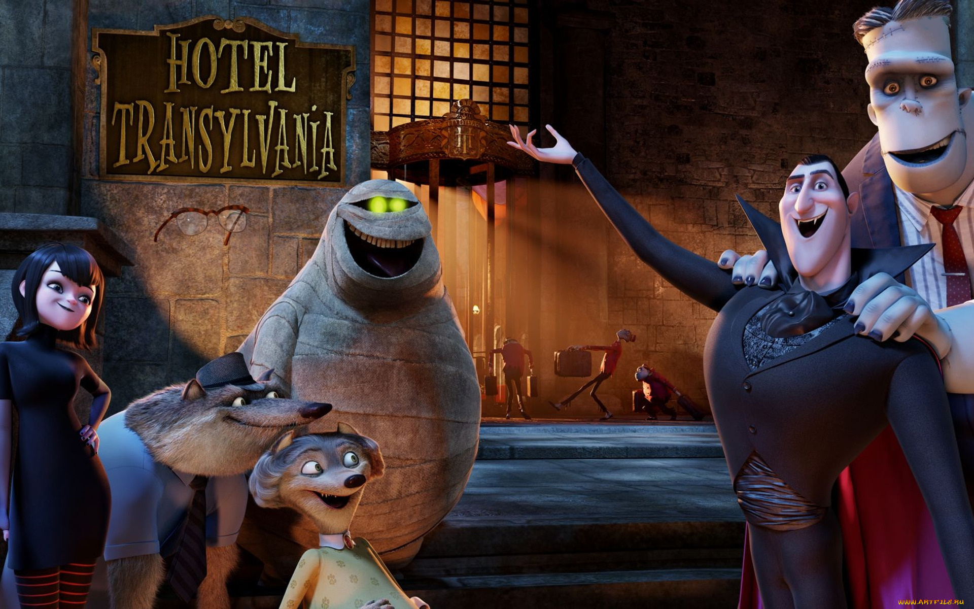 hotel, transylvania, мультфильмы, монстры, на, каникулах