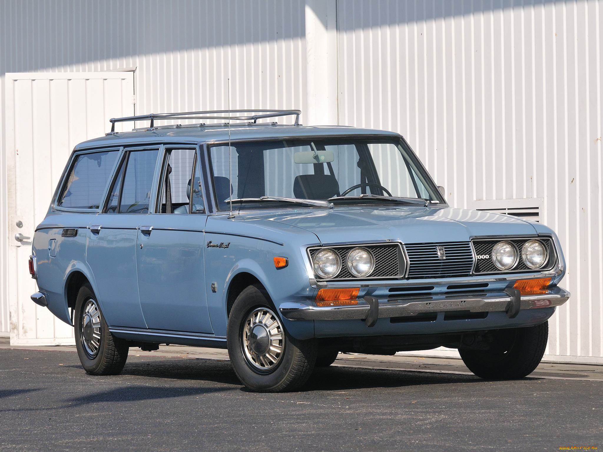 автомобили, toyota, 1968, синий, van, mark, ii, corona, t78-t79