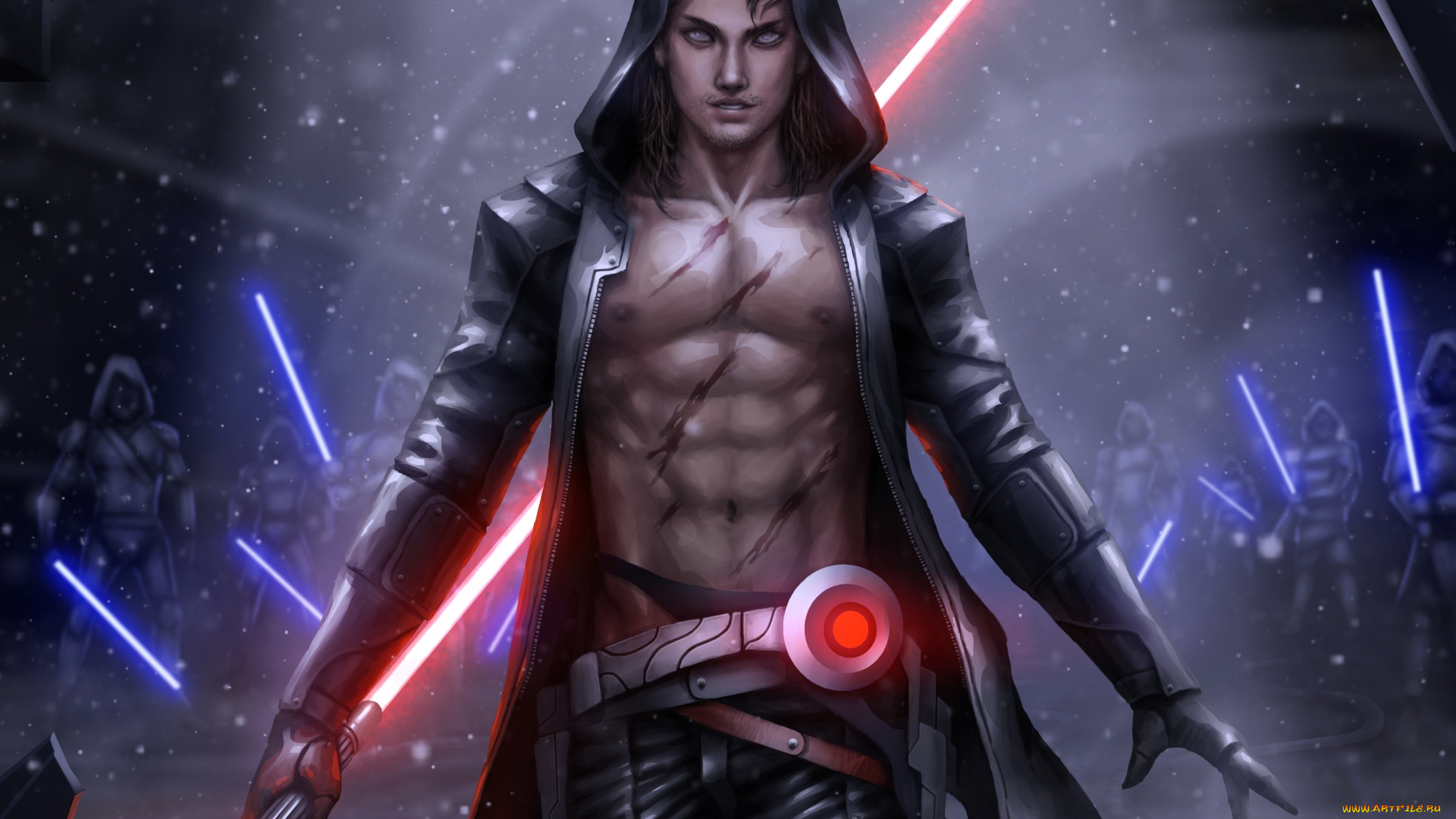 фэнтези, _star, wars, fan, art, lightsaber, sith, star, wars