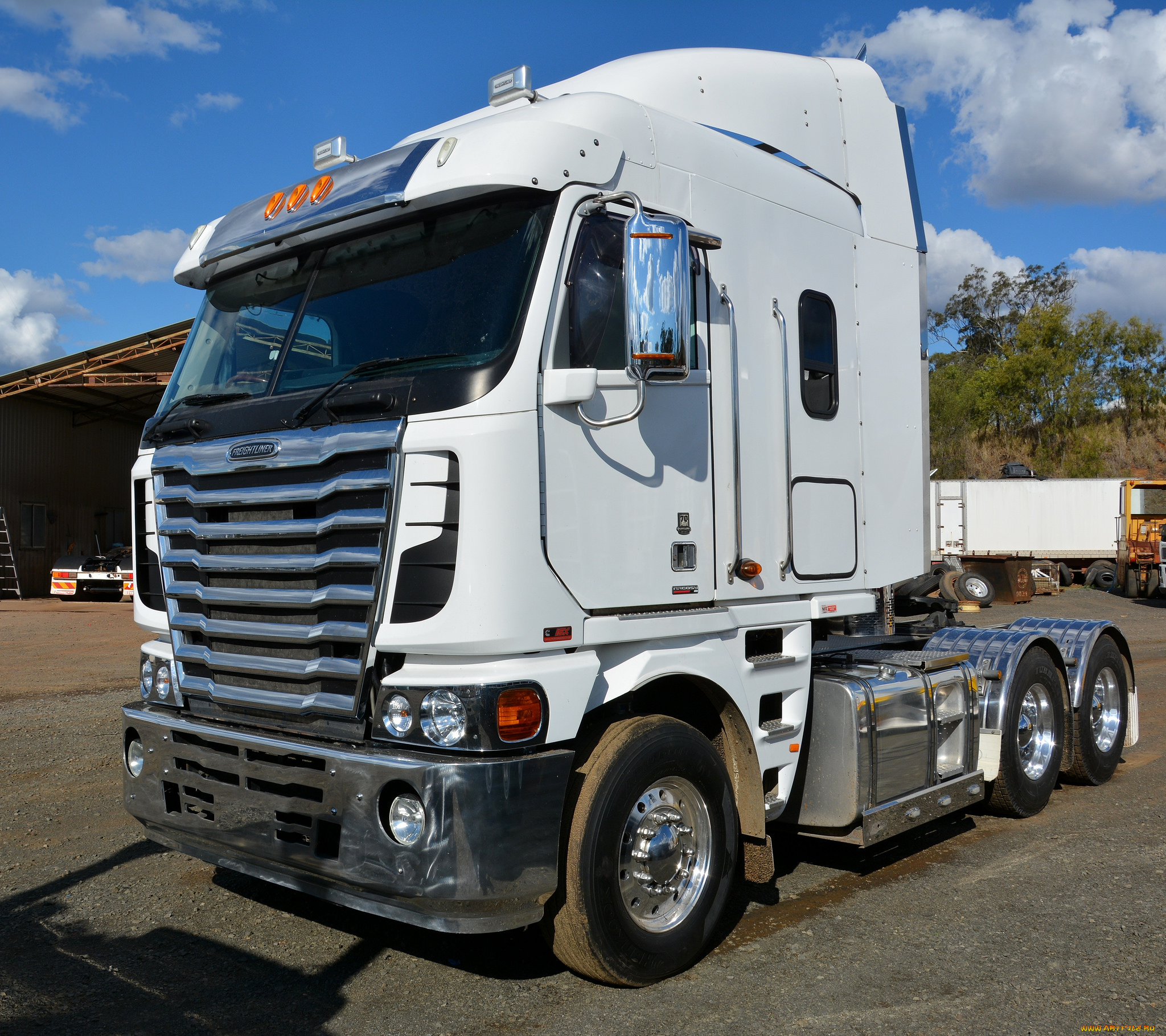 freightliner, автомобили, тягач, седельный, грузовик, тяжелый