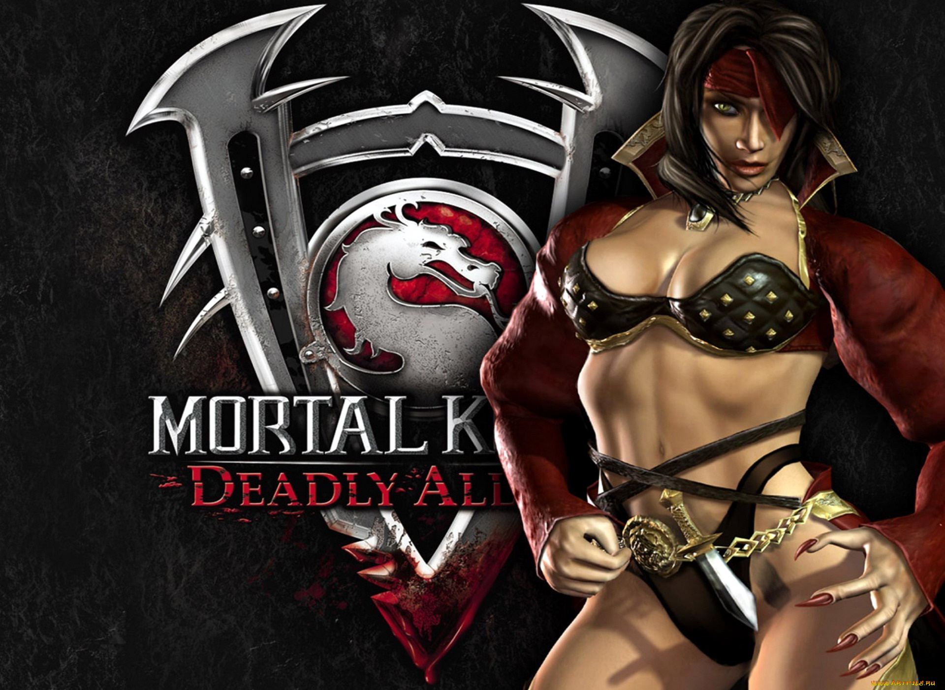 видео, игры, mortal, kombat, deadly, alliance, девушка, символ