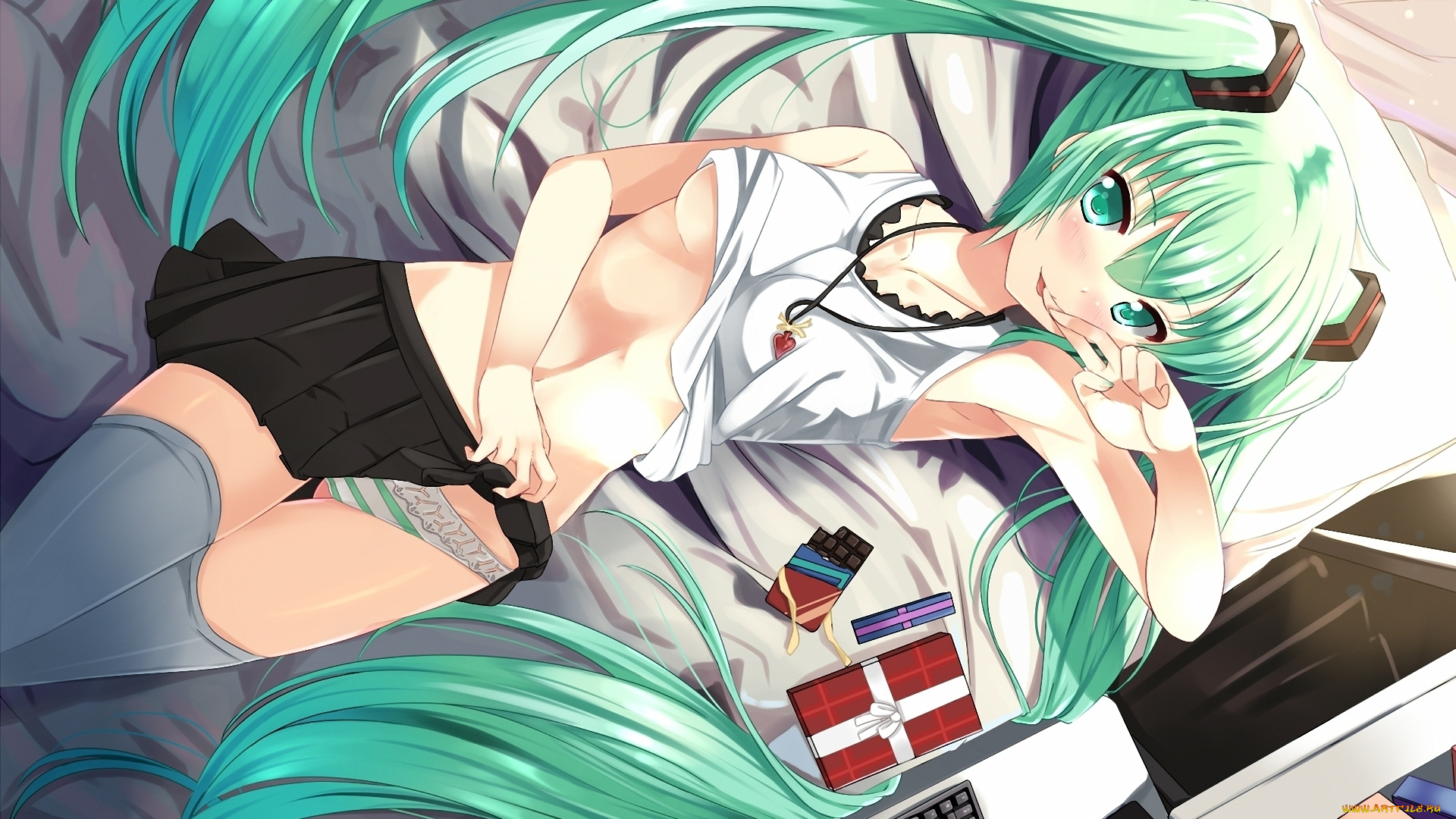 hatsune, miku, аниме, vocaloid