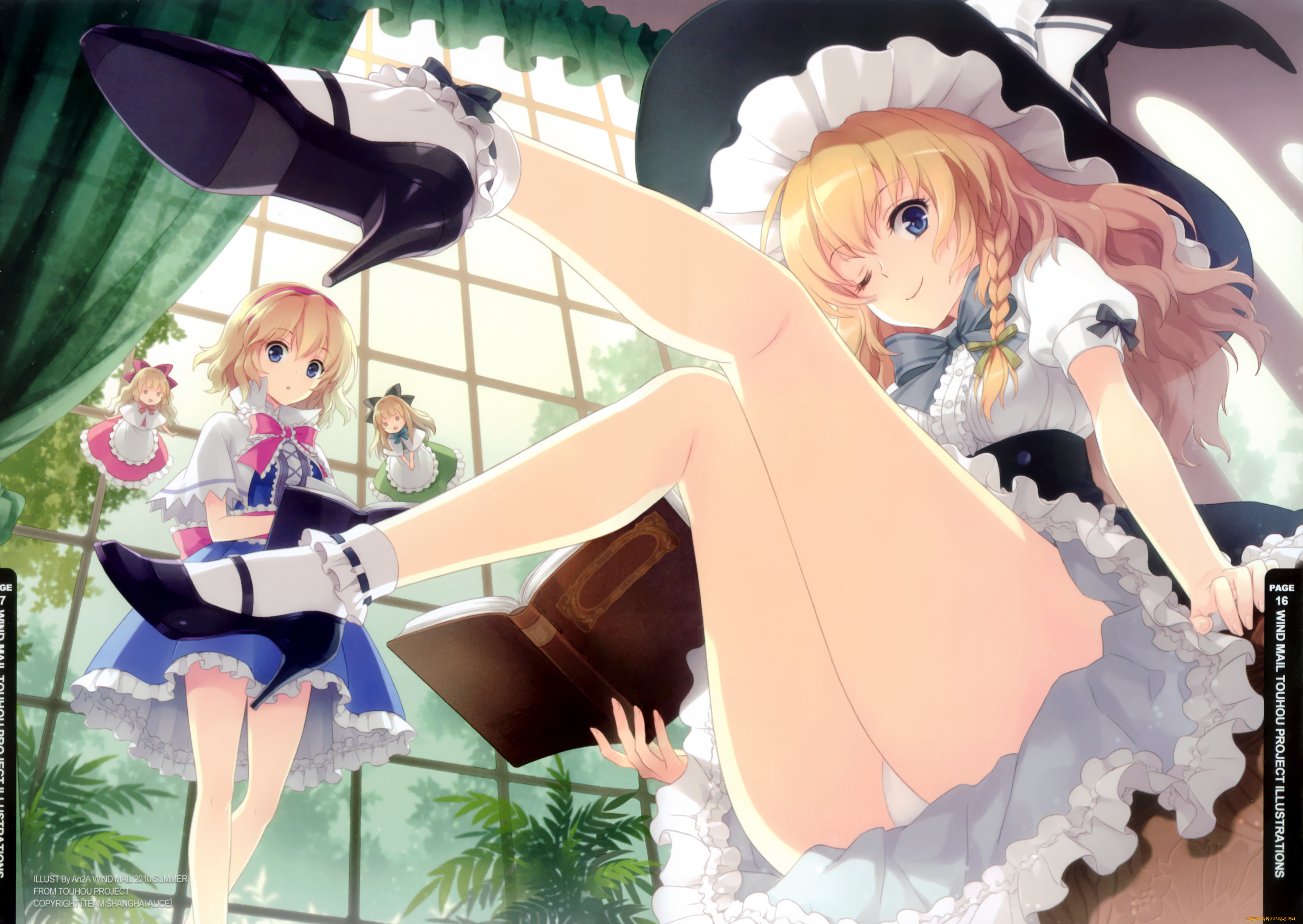 touhou, аниме, kirisame, marisa, alice, margatroid