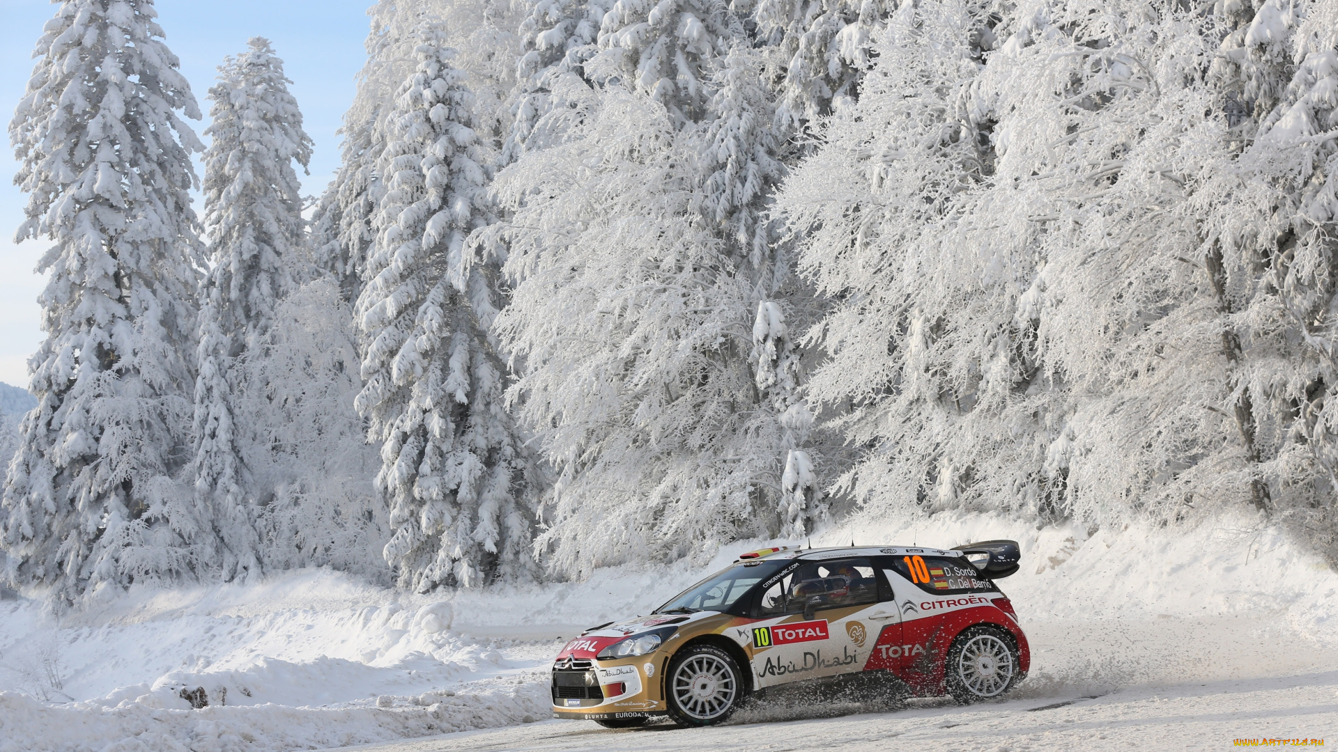 спорт, авторалли, rally, ds3, citroen, wrc, снег, зима, лес, 10, ралли