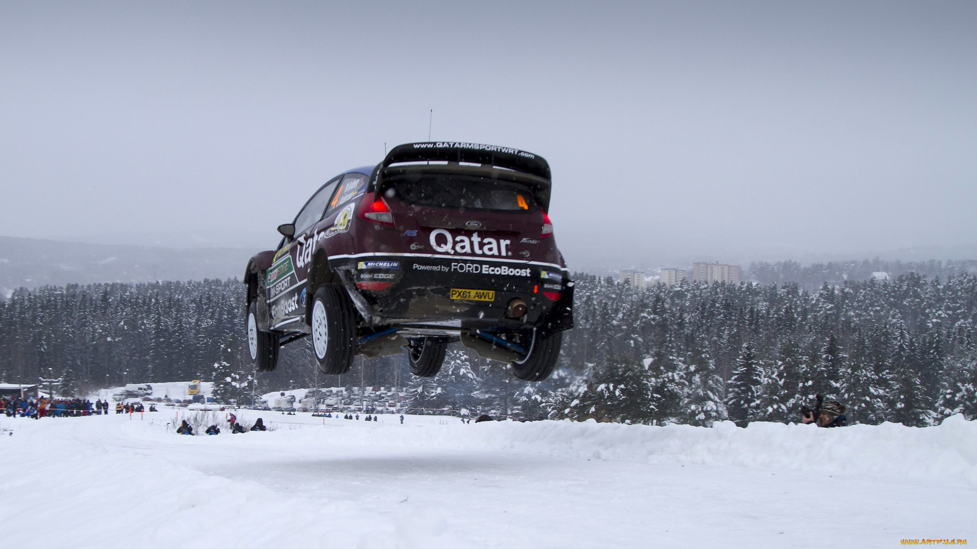 спорт, авторалли, wrc, rally, rs, fiesta, ford, snow, 2013, sweden, m, ostberg, jump