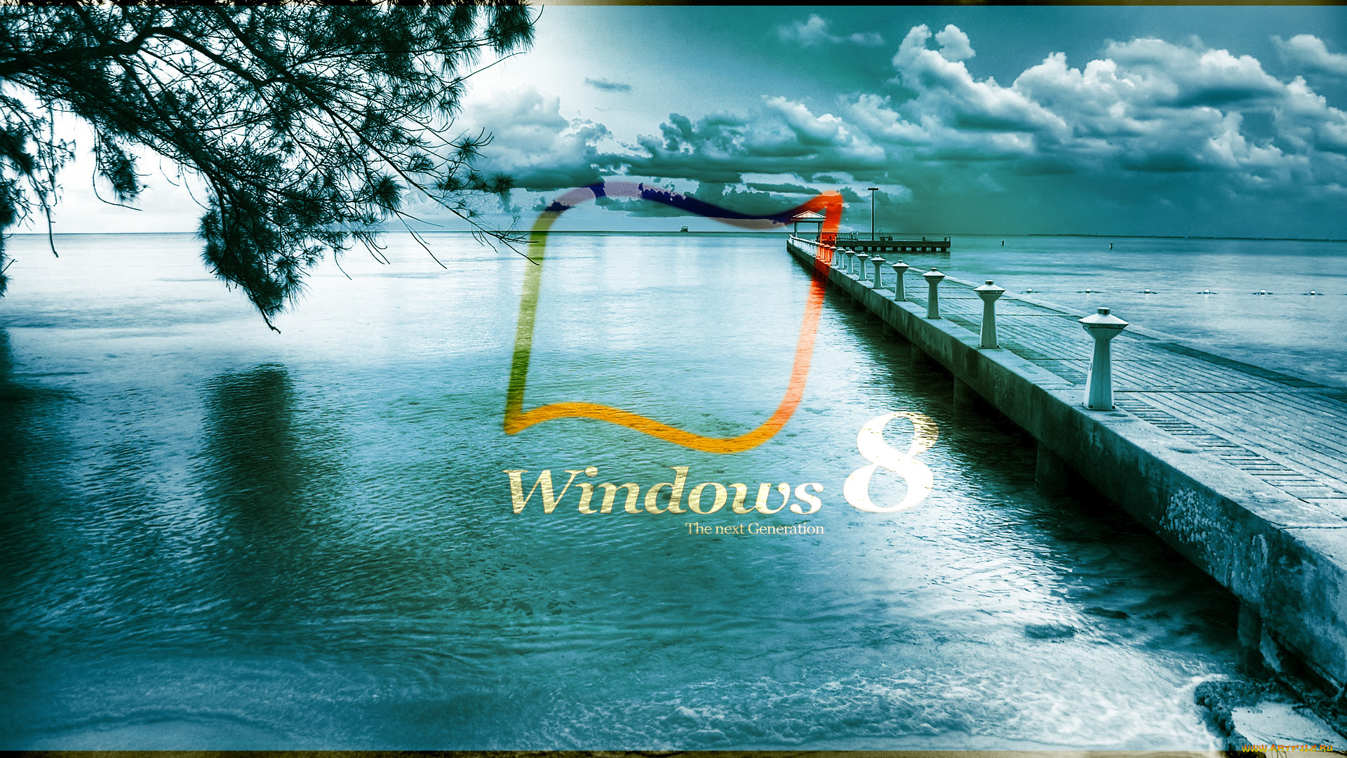 компьютеры, windows, 8, фон, логотип