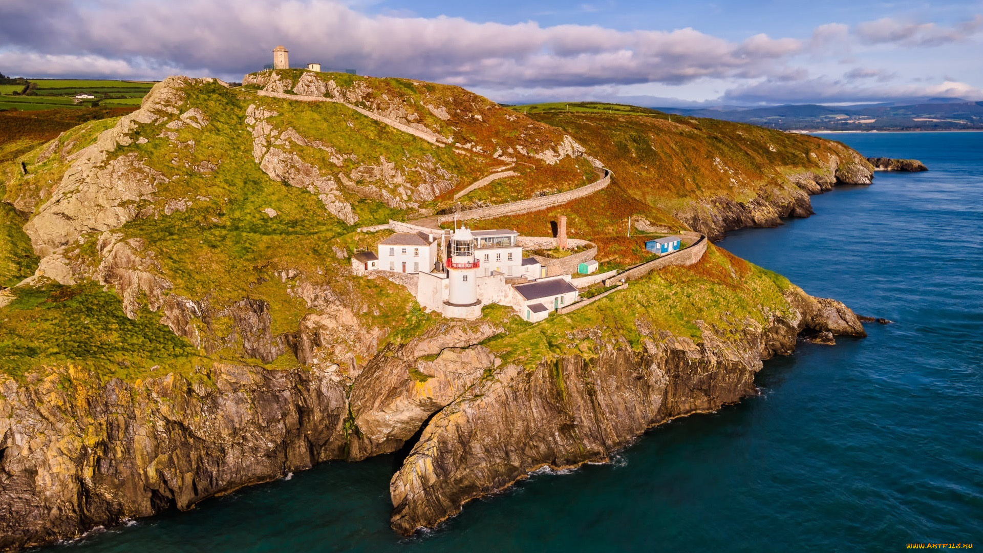 wicklow, lighthouse, ireland, природа, маяки, wicklow, lighthouse