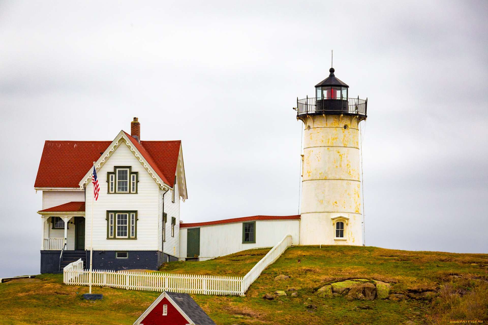 nubble, light, maine, usa, природа, маяки, nubble, light