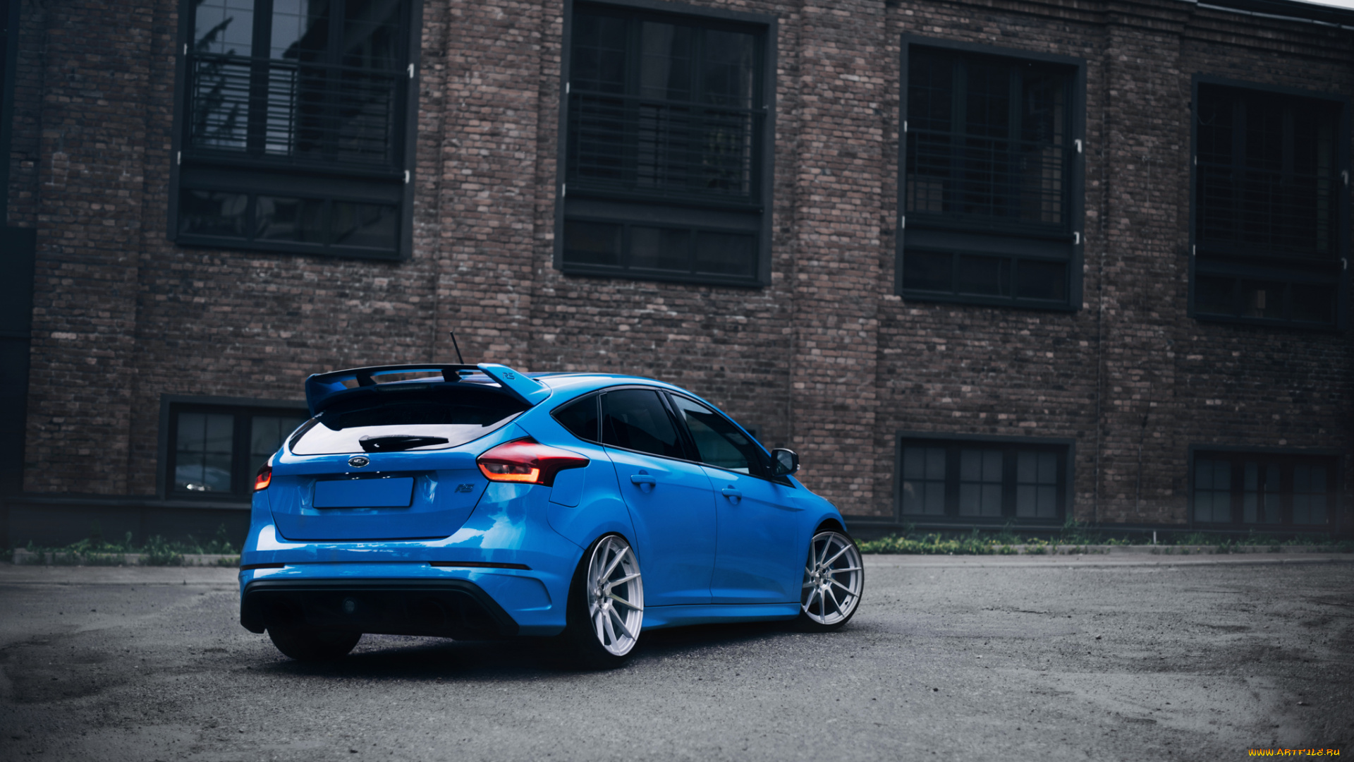 focus, rs, автомобили, ford, focus, rs, rear, blue, stance
