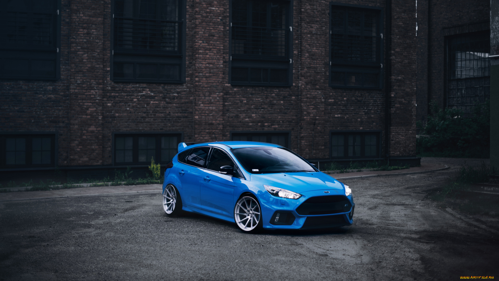 ford, focus, автомобили, ford, focus, rs, blue, front, stance
